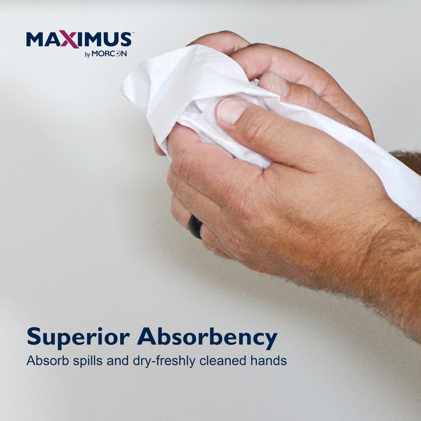 Maximus X0907 Recycled Paper Towels with Superior Absorbency, 10" Commercial Paper Towels Rolls Suitable for Office, Restaurant, and Healthcare Facilities, 6 Rolls Per Case