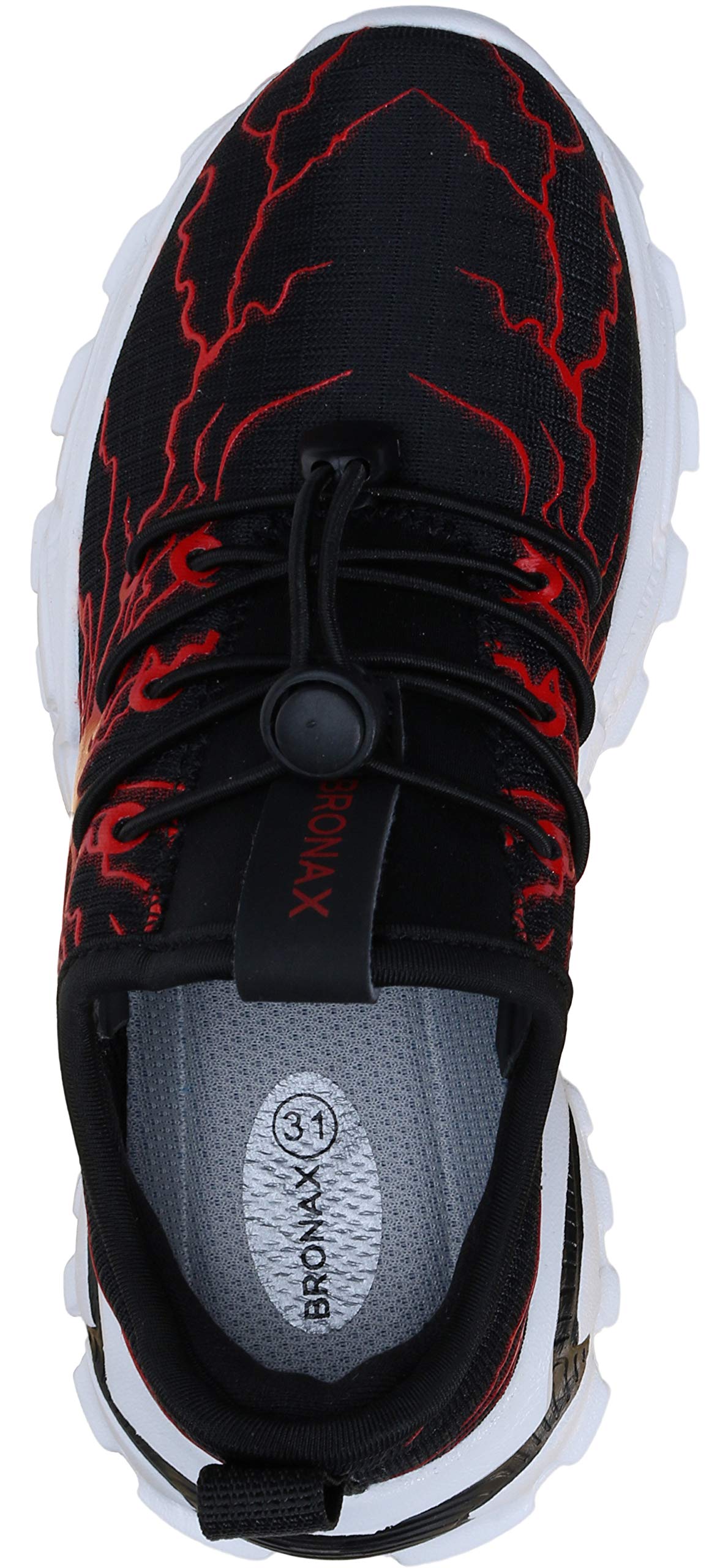 BRONAX Little/Big Boys Comfortable Graffiti Personality Tennis Shoes