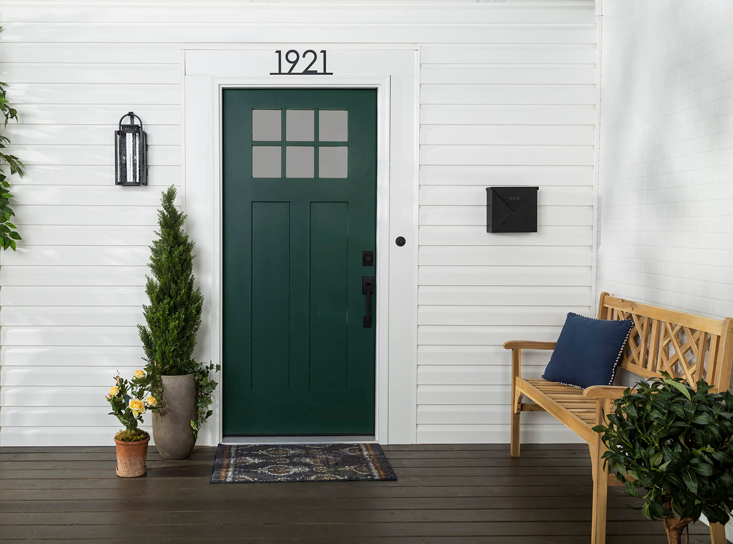 Rust-Oleum 369383 Advanced Dry Door & Trim Paint, Quart, Satin Black