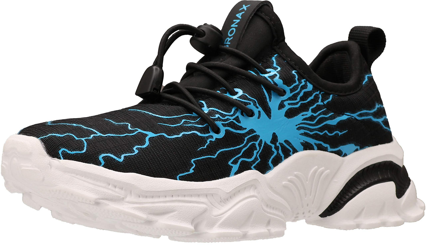 BRONAX Little/Big Boys Comfortable Graffiti Personality Tennis Shoes
