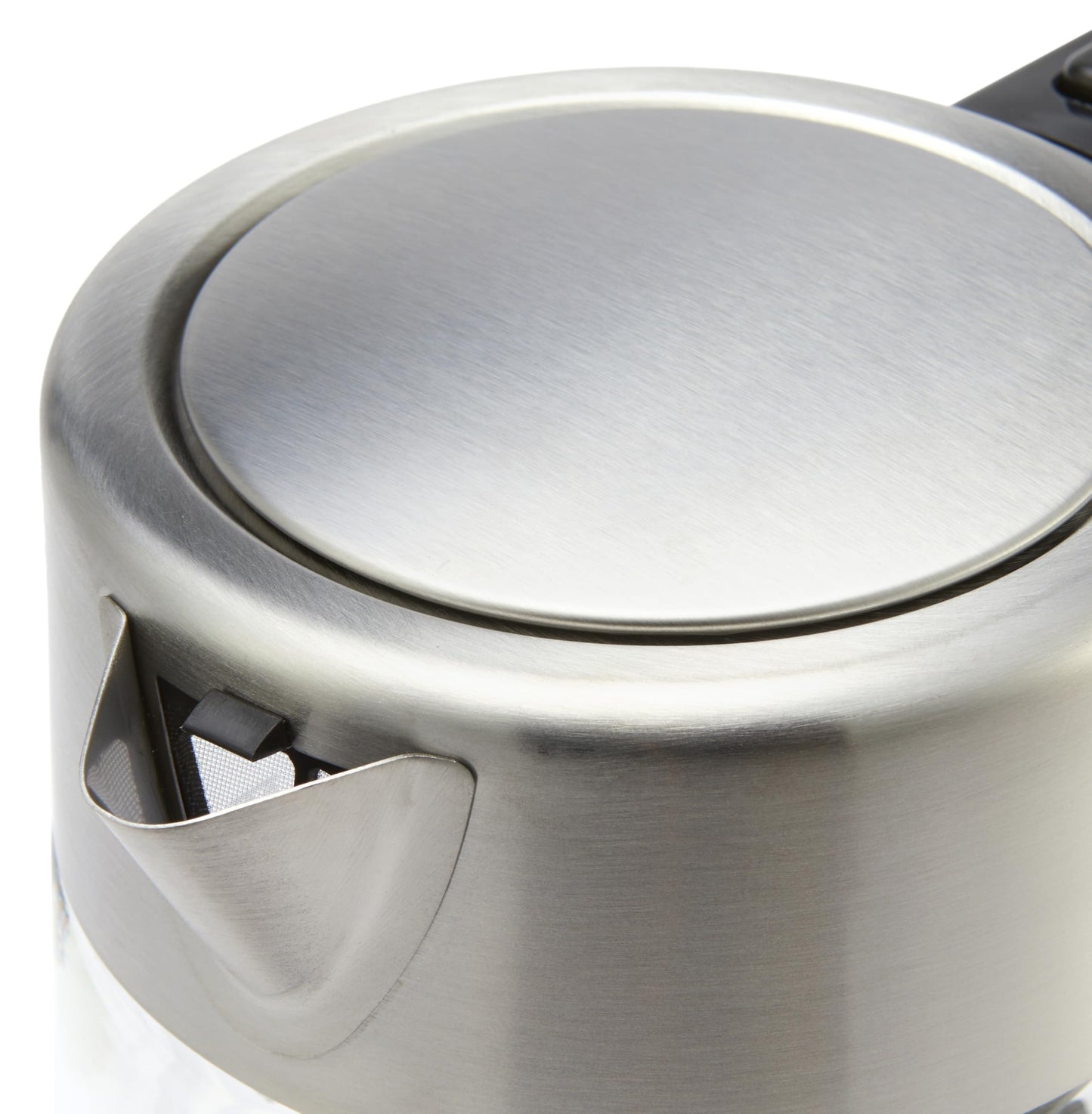 Amazon Basics Electric Kettle with Glass Carafe for Tea and Coffee, Fast Boiling, Auto Shut-Off, Boil-Dry Protection, Temperature Control, Removable Filter, 1 Liter, 1500W, BPA-Free