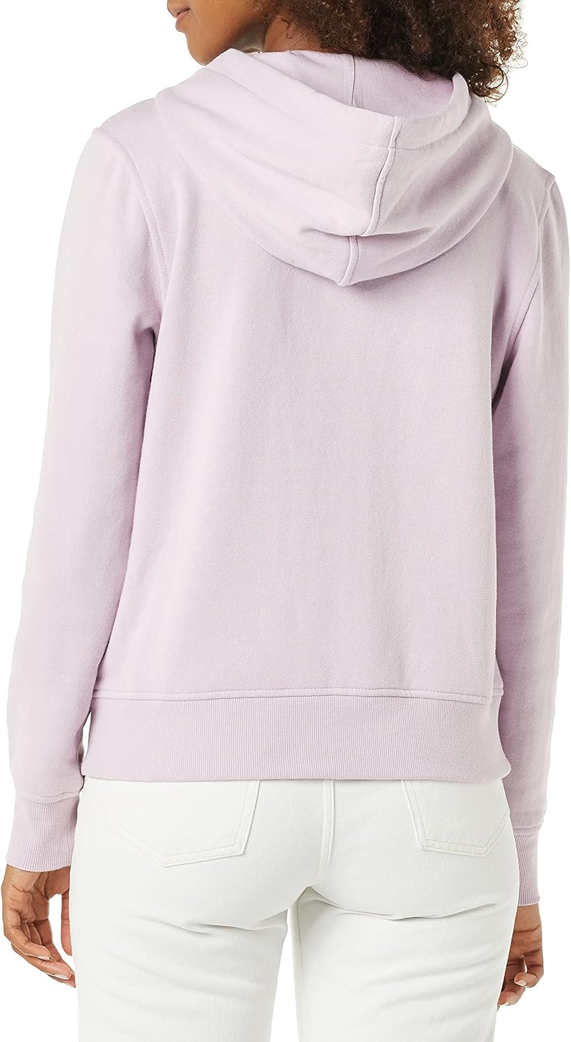 Amazon Essentials Women's Classic-Fit Long-Sleeve V-Neck Hooded Sweatshirt - Discontinued Colors