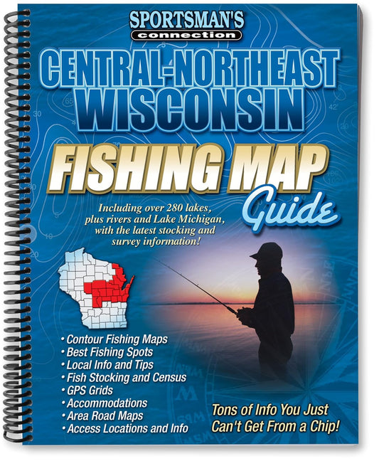 Central-Northeast Wisconsin Fishing Map Guide