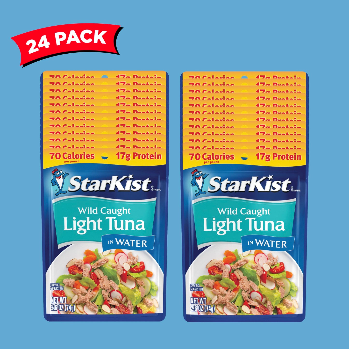 StarKist Chunk Light Tuna in Water, 2.6 Oz, Pack of 24