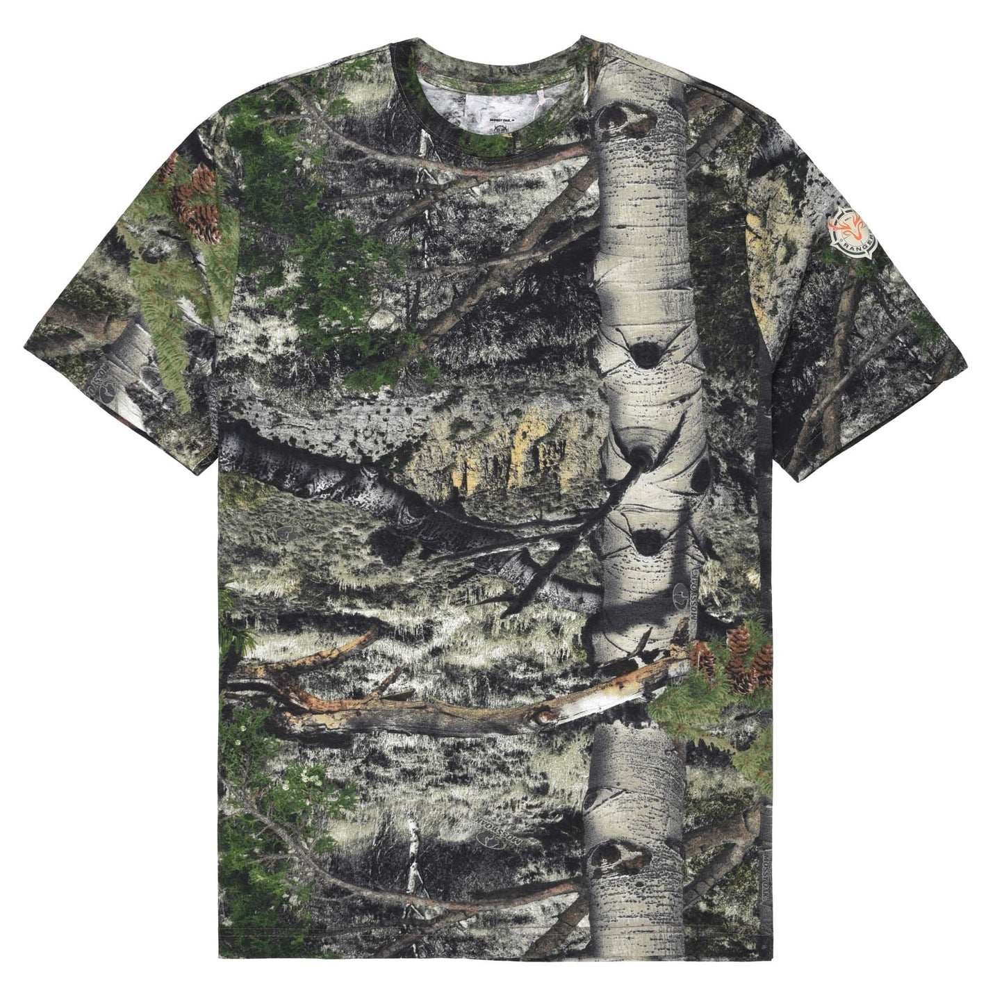 Authentic Realtree and Mossy Oak Camouflage Crewneck Unisex Adult Short Sleeve Tee Shirt