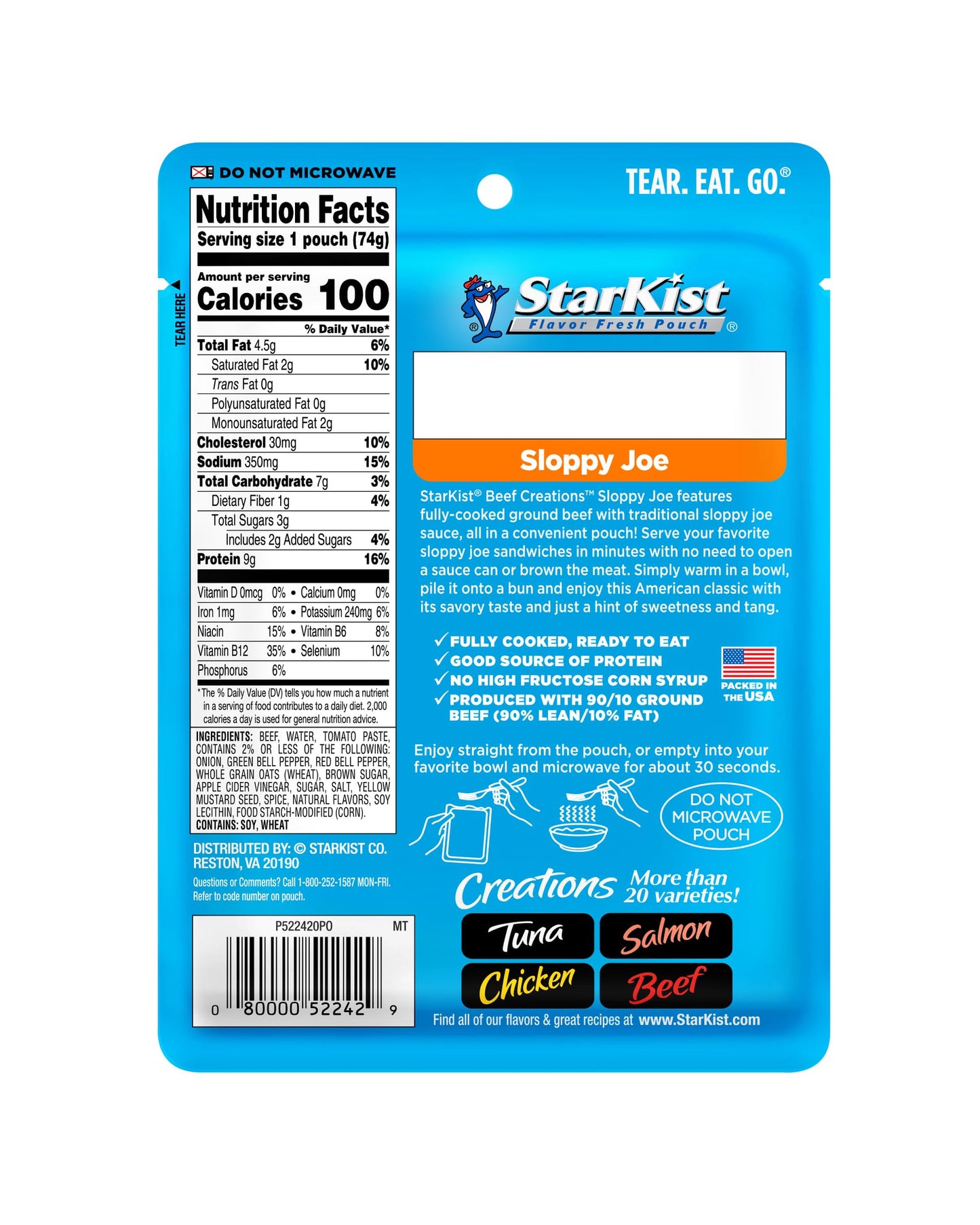 StarKist Chicken Creations, Chicken Salad, 2.6 oz Pouch (Pack of 12)