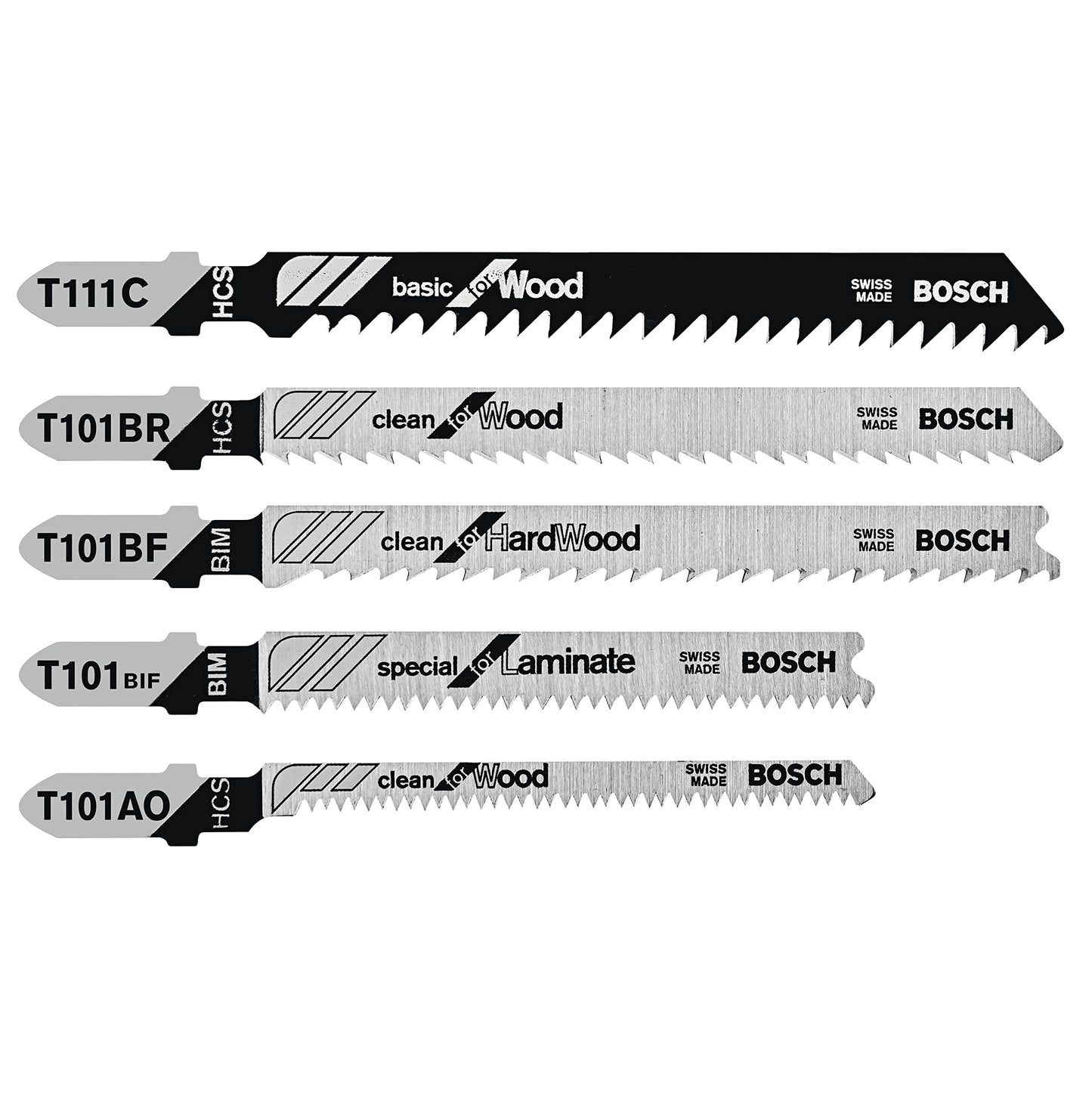 Bosch T30C 30 pc. T-Shank Jig Saw Blade Set for Wood and Metal