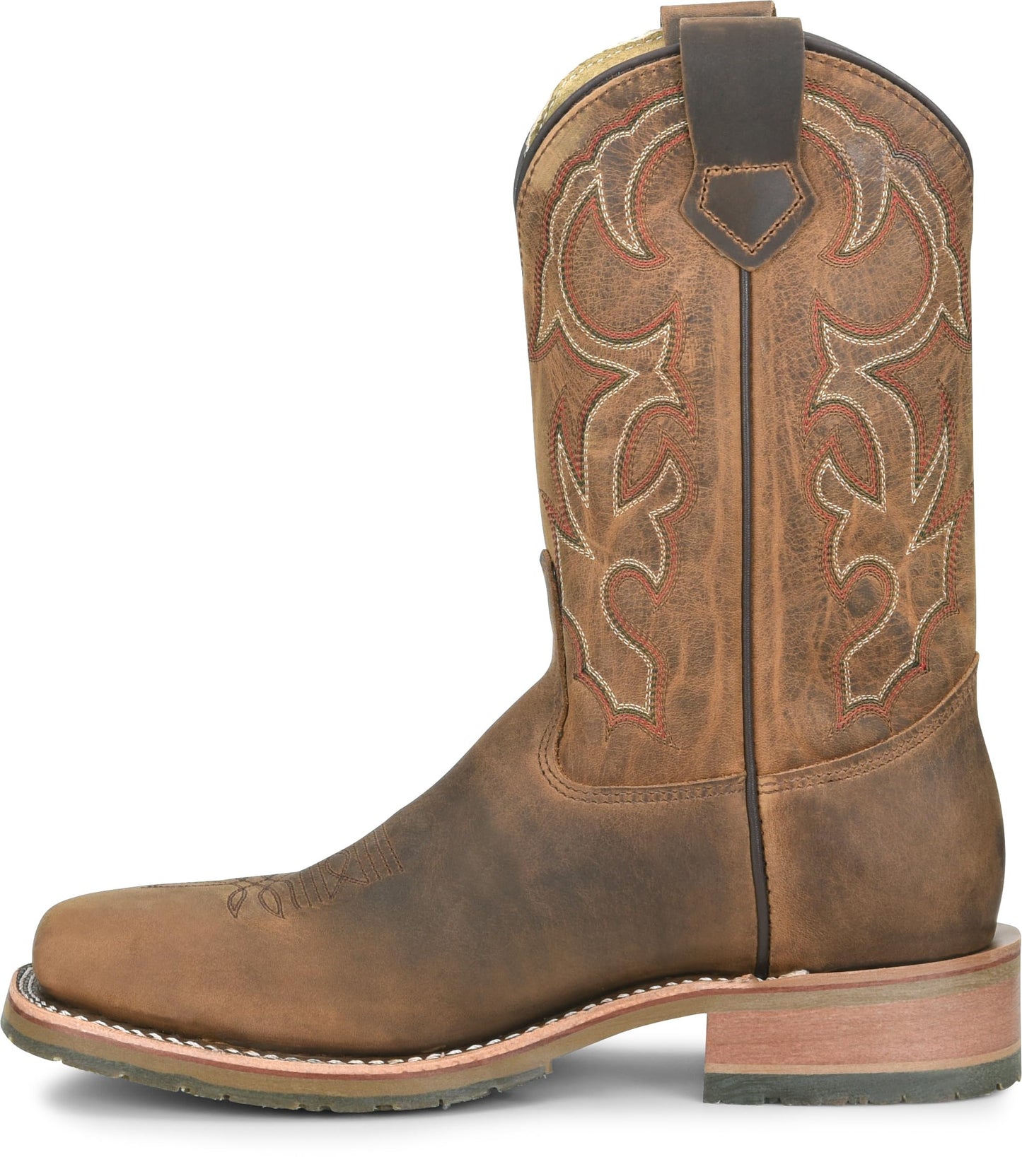 DOUBLE-H 11" Anton Steel Toe Western Boots for Men - Square Toe Leather Upper with Oil- and Slip-Resistant I.C.E. Outsole, EH-Rated and Made in USA