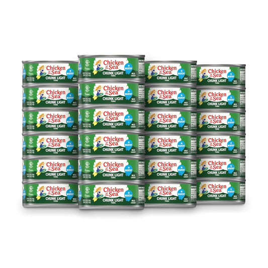 Chicken of the Sea Chunk Light Tuna in Water, 5 Ounce Cans (Pack of 10), Wild Caught Canned Tuna