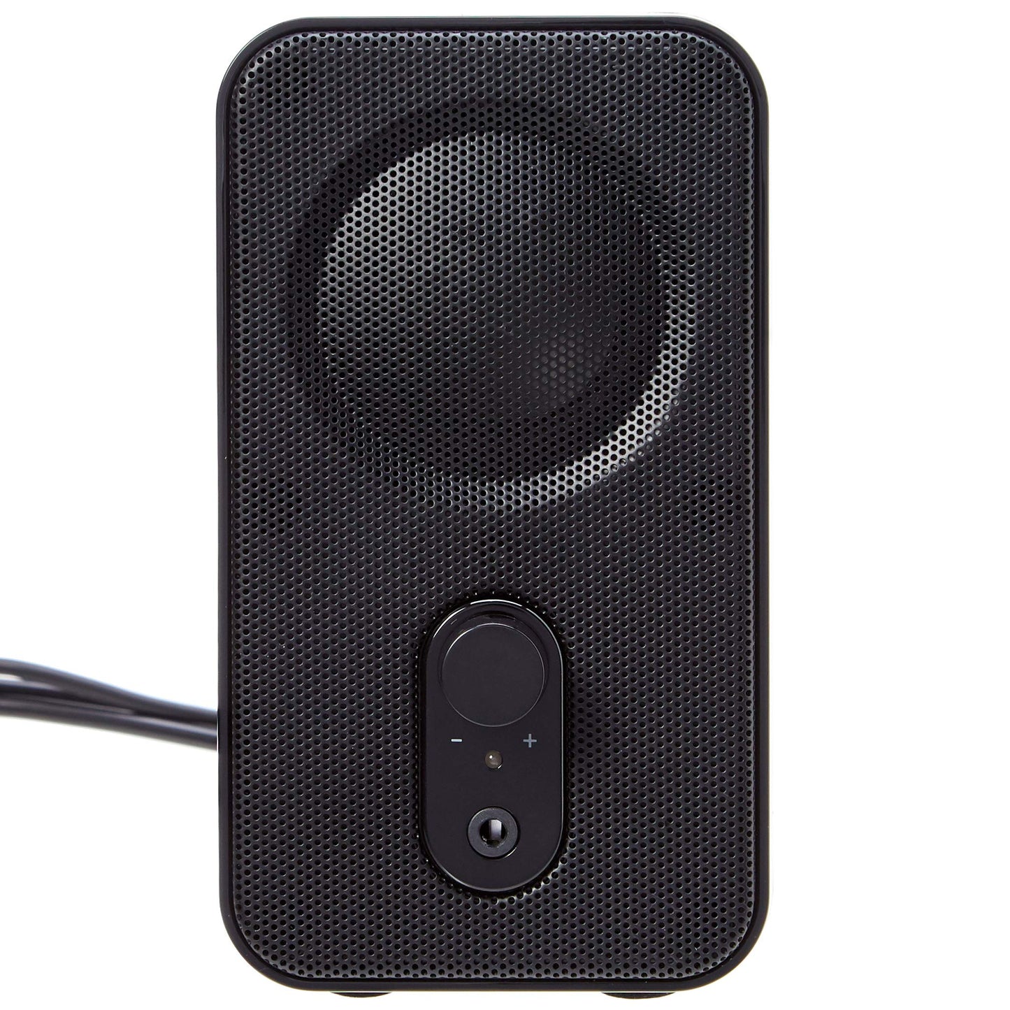 Amazon Basics AC-Powered Computer Speakers for Desktop or Laptop PC with Volume Control, Headphone Jack, Black (US Version)