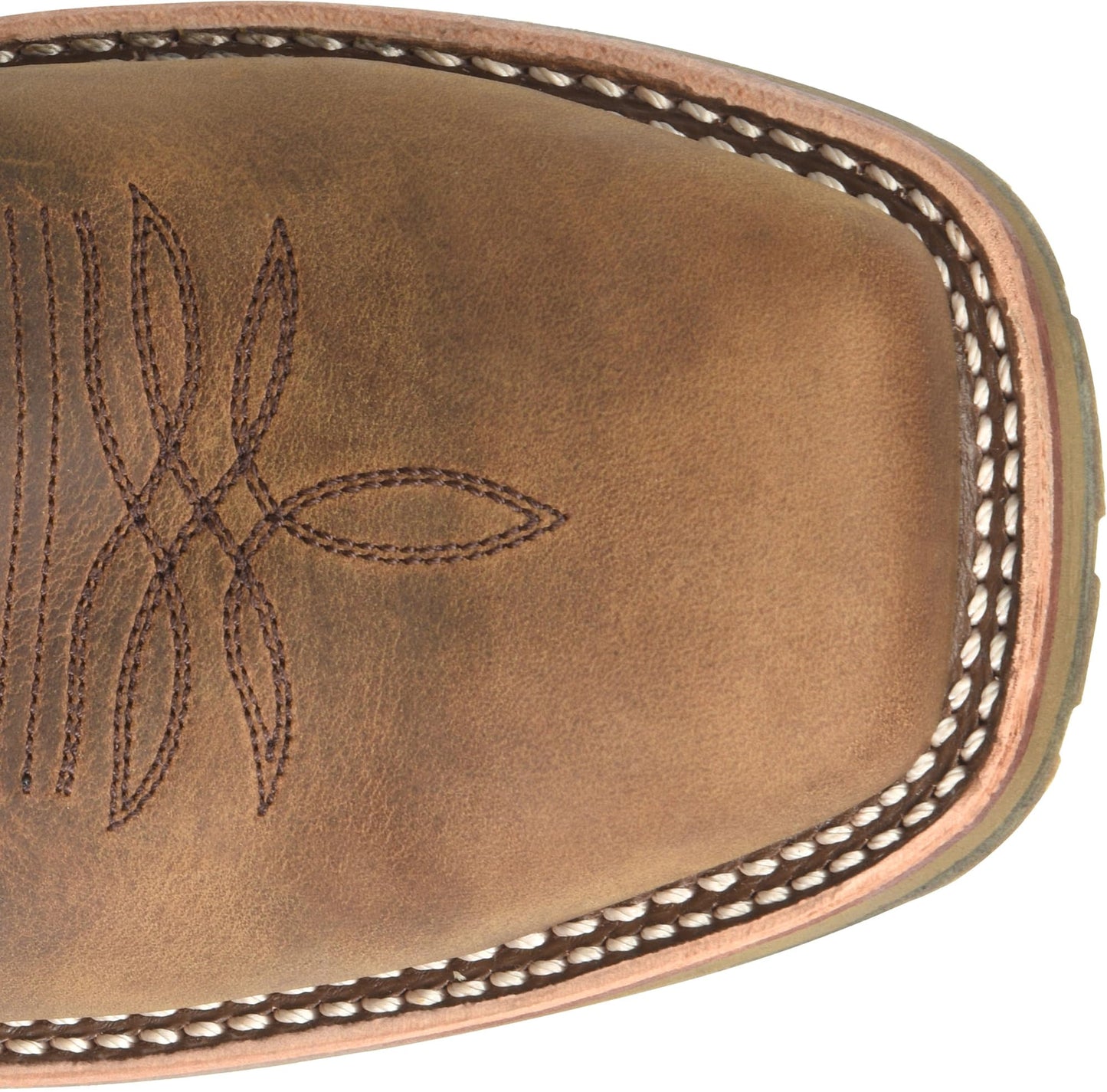 DOUBLE-H 11" Anton Steel Toe Western Boots for Men - Square Toe Leather Upper with Oil- and Slip-Resistant I.C.E. Outsole, EH-Rated and Made in USA