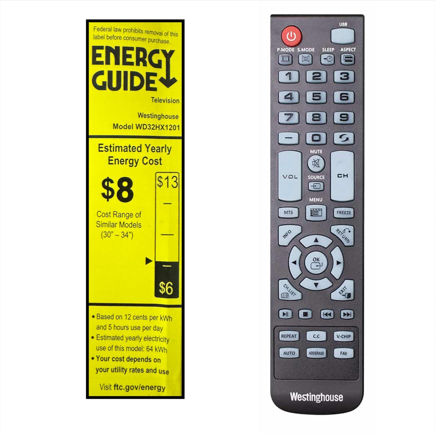 Westinghouse 32 Inch TV, HD LED Small Flat Screen Non-Smart Television, Works with Fire Stick, Roku, Apple TV, TiVo, Xumo, and Streaming Devices
