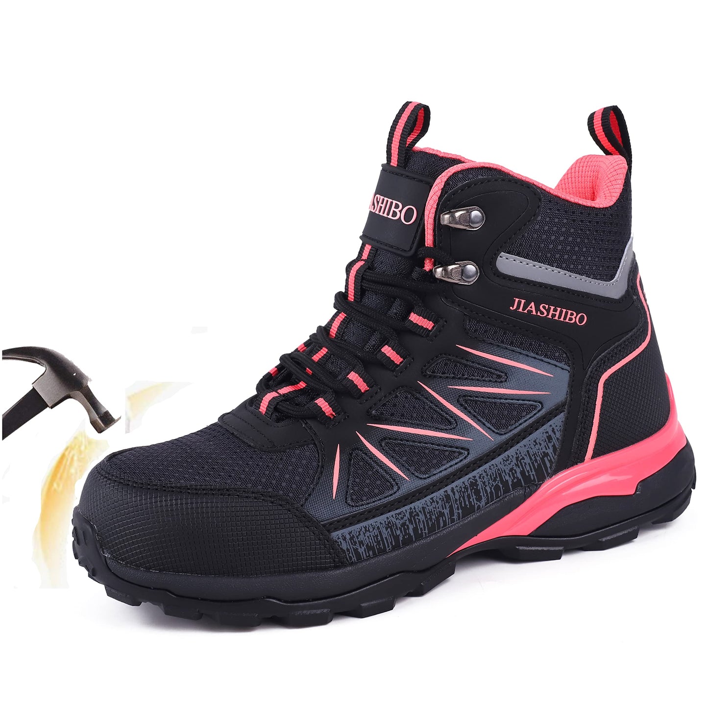 Steel Toe Work Boots for Women - Insulated Work Boots Steel Toe Sneakers Comfortable Construction Boot Lightweight Work & Safety Toe Shoes Gifts for Construction Workers for Work Construction