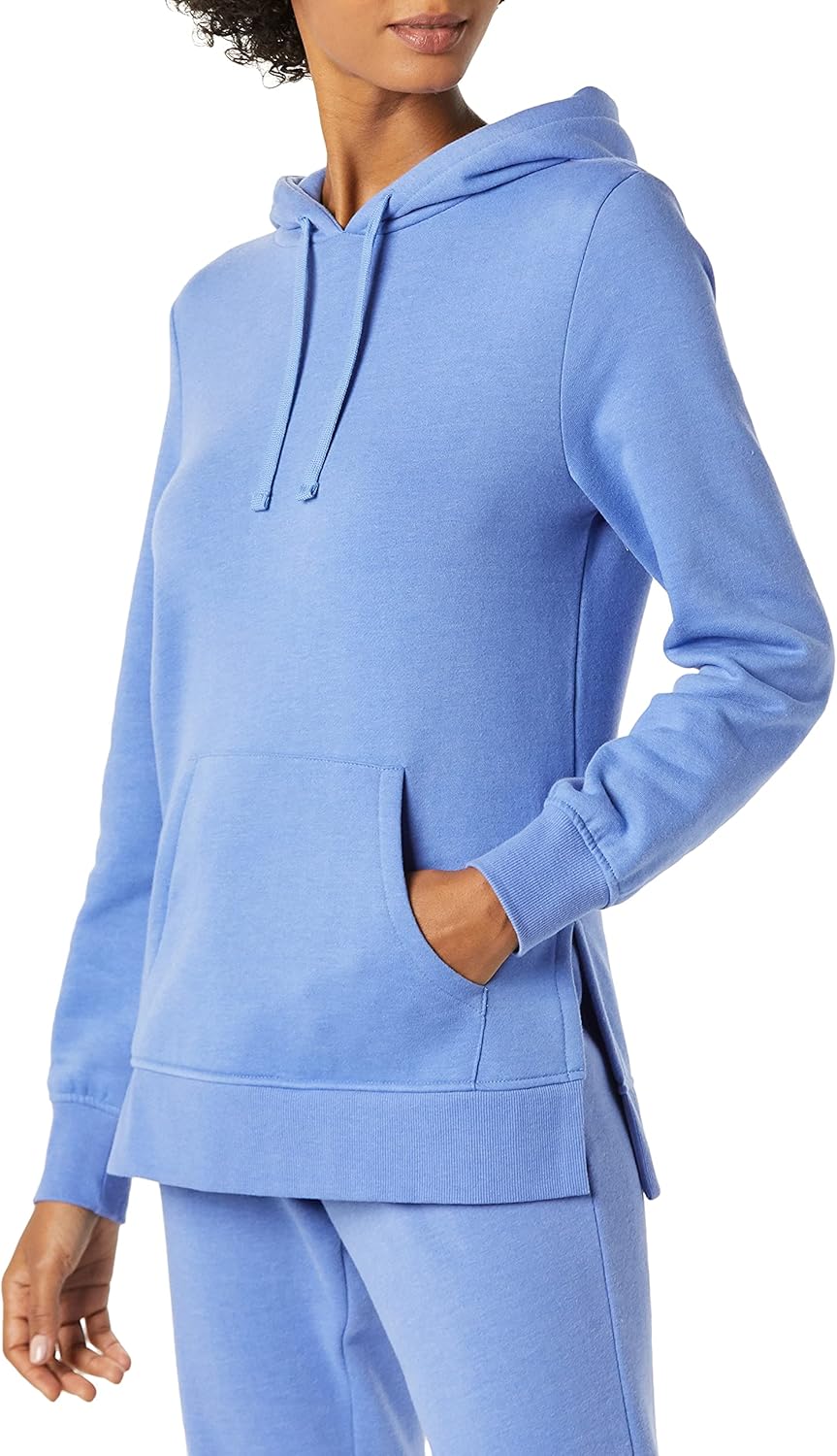 Amazon Essentials womens Fleece Hooded Tunic Sweatshirt