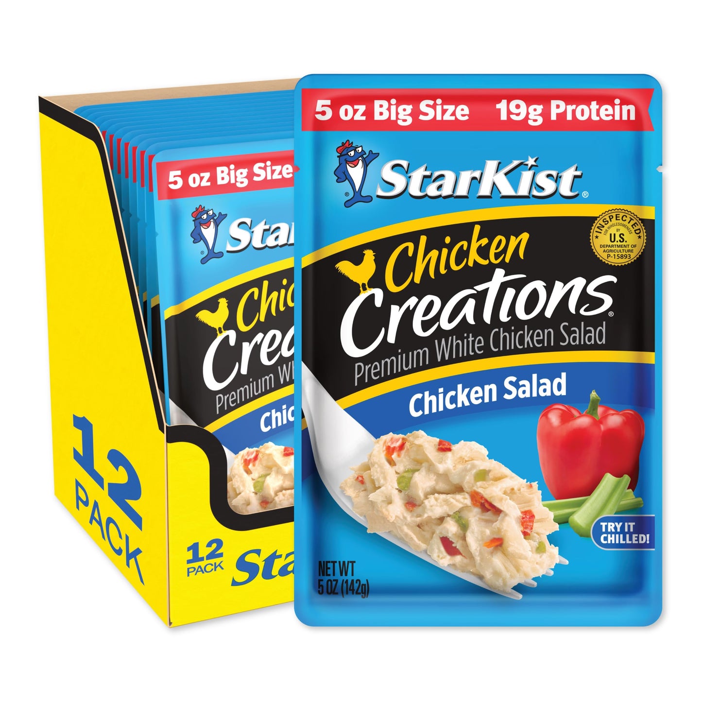 StarKist Chicken Creations, Chicken Salad, 2.6 oz Pouch (Pack of 12)