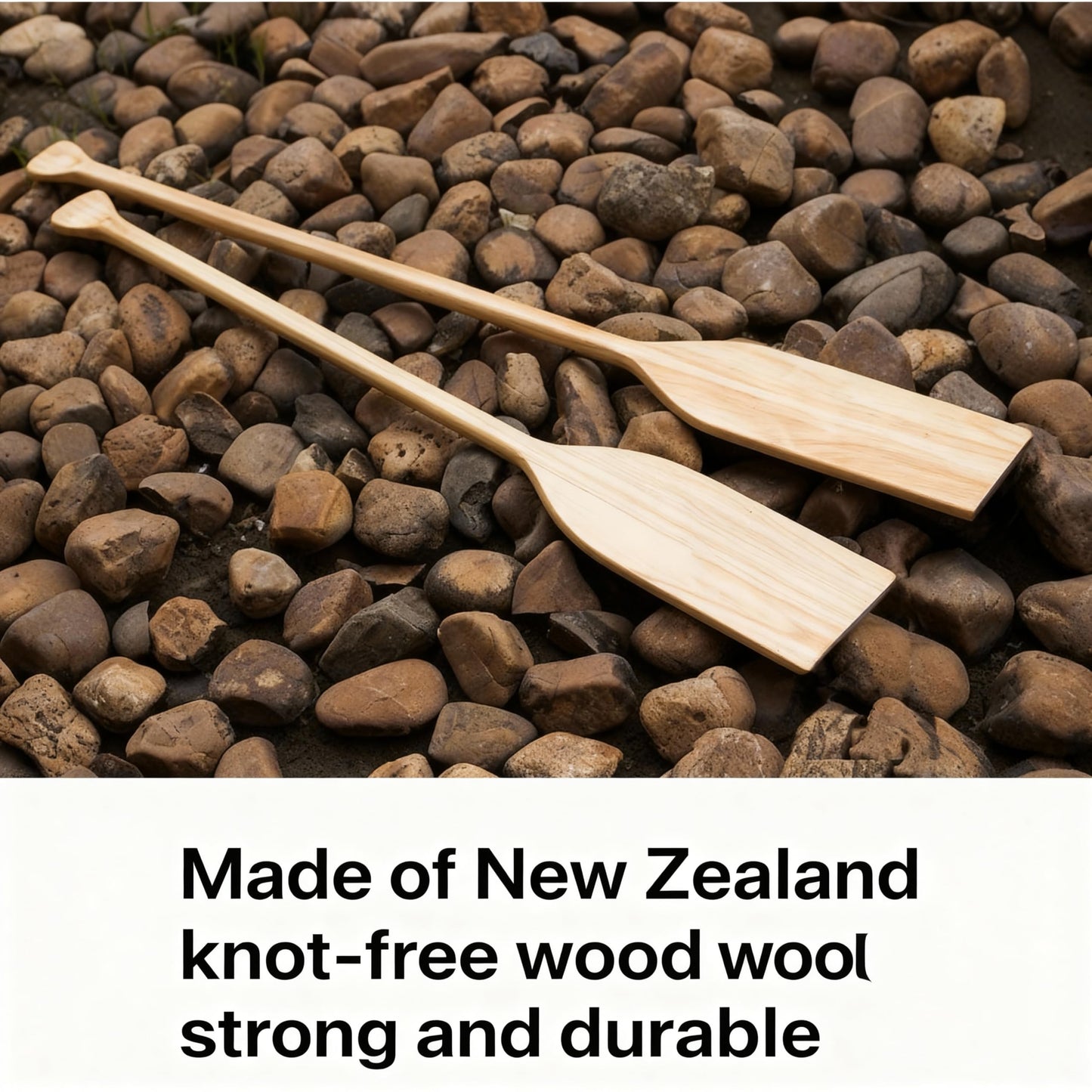 48 Inch Canoe Paddles, Pine Wood, Suitable for Kayaking/Fishing/Rowing/DIY Home Decoration Gifts （2 Pcs ） (48Inch)