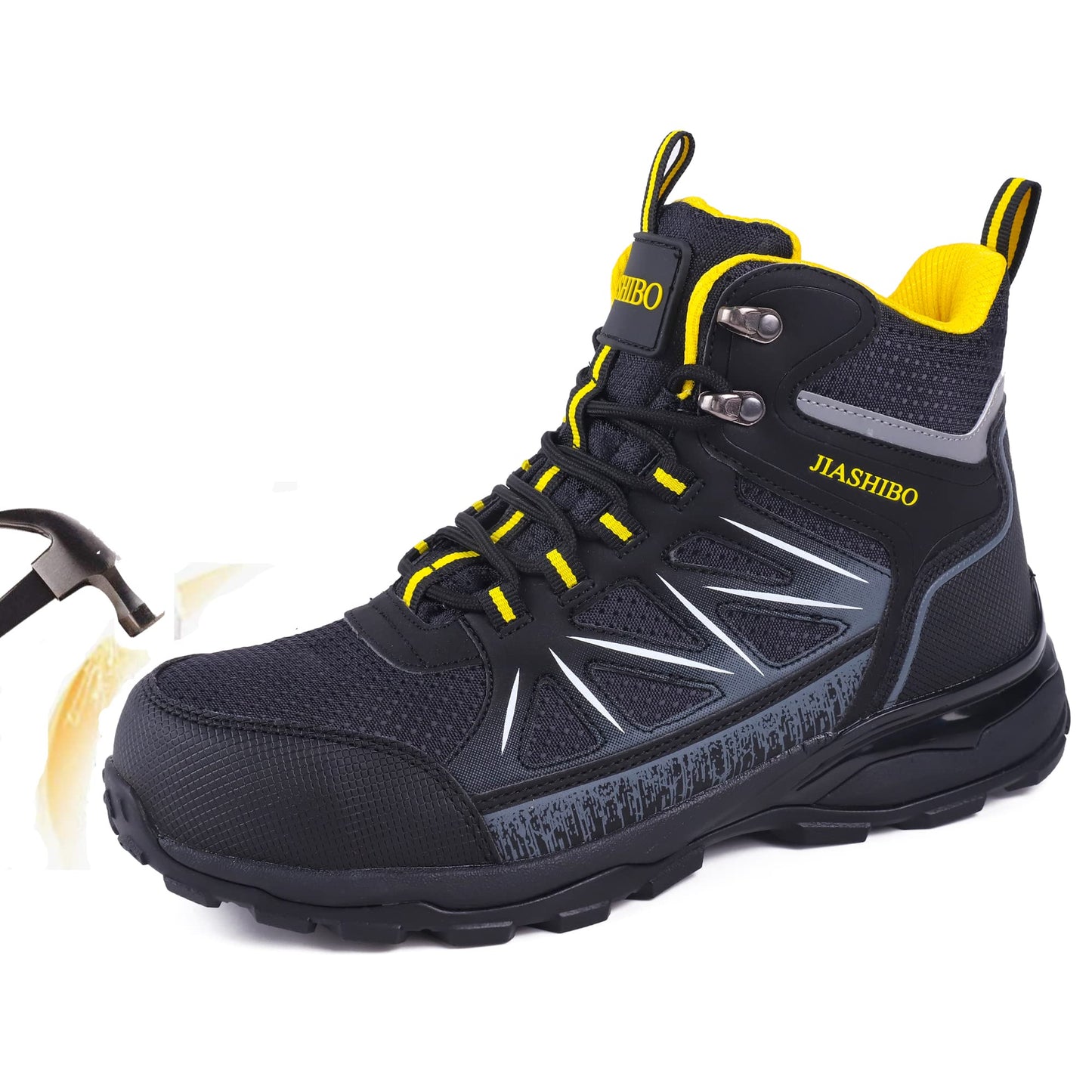 Steel Toe Work Boots for Women - Insulated Work Boots Steel Toe Sneakers Comfortable Construction Boot Lightweight Work & Safety Toe Shoes Gifts for Construction Workers for Work Construction