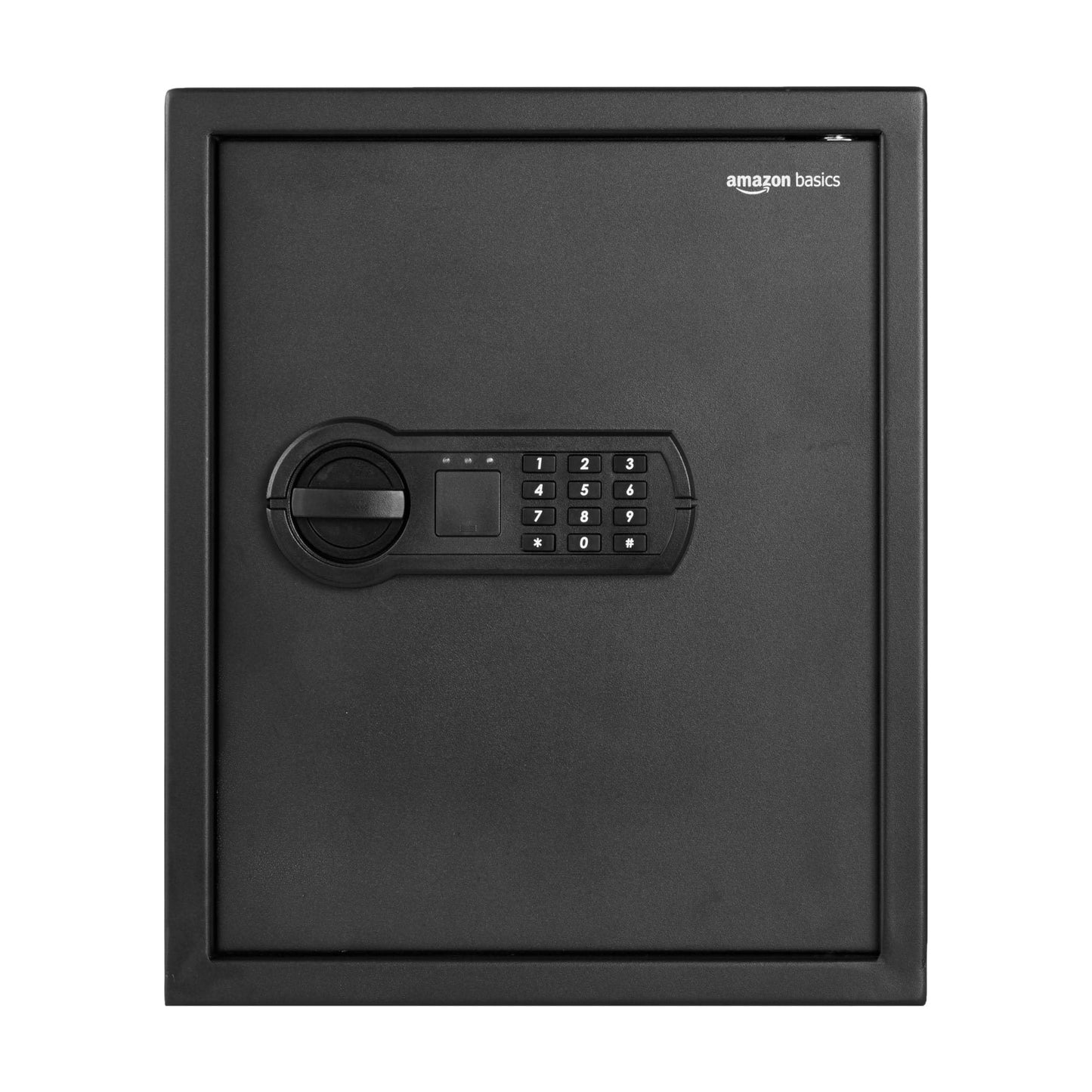 Amazon Basics Steel Home Security Safe with Electronic Keypad, Programmable Combination Lock for Documents, Jewelry, Valuables, Removable Shelf, 1.52 Cubic Feet, Black, 13.8"W x 13"D x 16.5"H