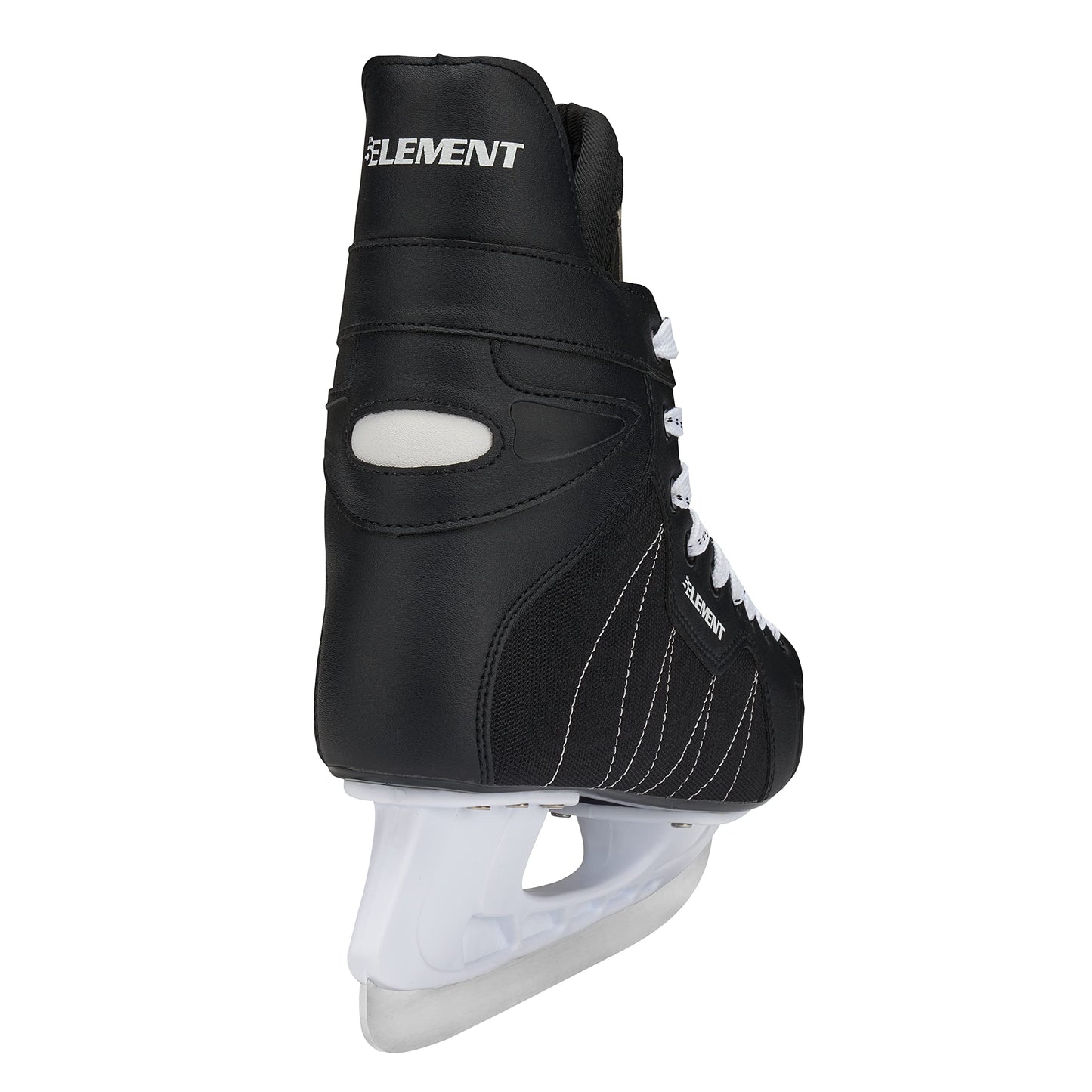 5th Element Stealth Ice Hockey Skates - Perfect for Recreational Ice Skating and Hockey - True-to-Size Fit and Moisture Resistant Liner Ice Skates for Men (Black/White, 10.0)