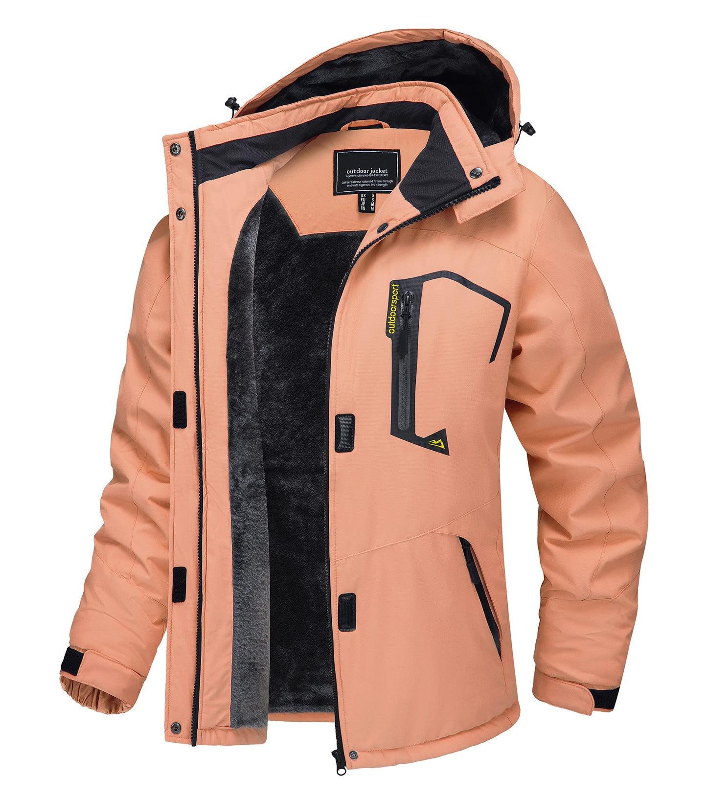 TACVASEN Women's Winter Jacket Waterproof Ski Jacket Hooded Fleece Lined Warm Snow Coat Mountain Windproof Rain Windbreaker