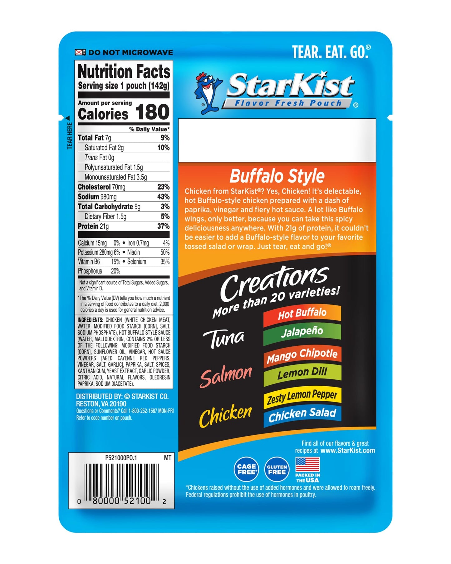 StarKist Chicken Creations, Chicken Salad, 2.6 oz Pouch (Pack of 12)