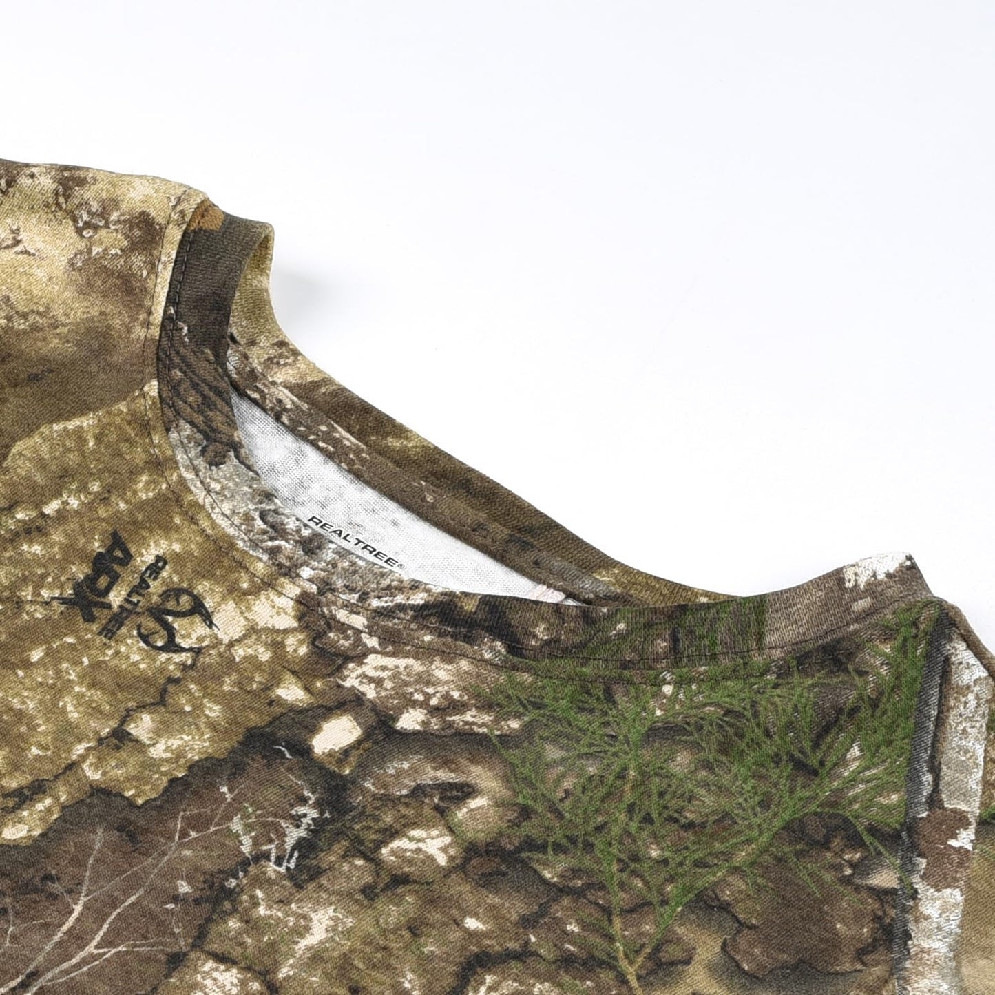 Authentic Realtree and Mossy Oak Camouflage Crewneck Unisex Adult Short Sleeve Tee Shirt