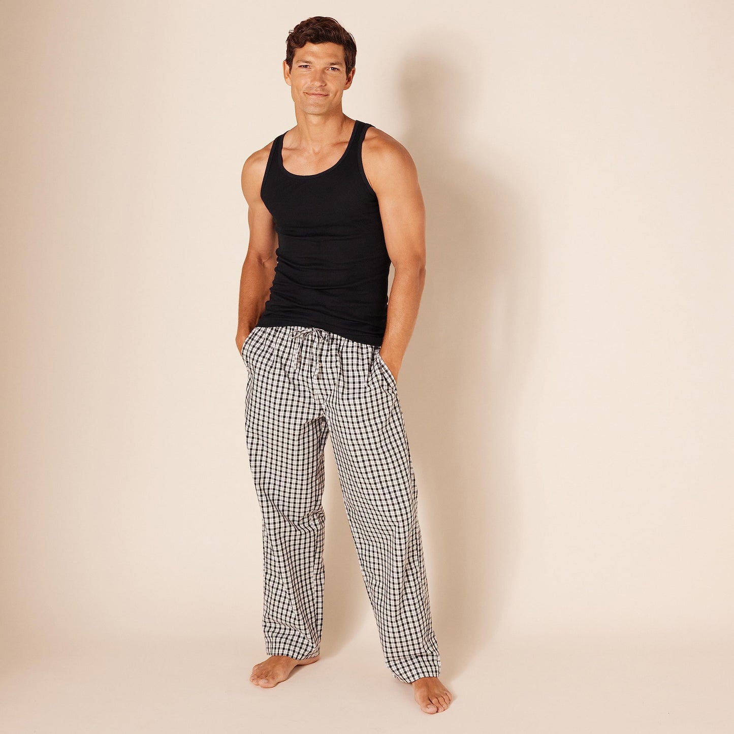 Amazon Essentials Men's Slim Fit Breathable Cotton Tank Undershirts, Pack of 6