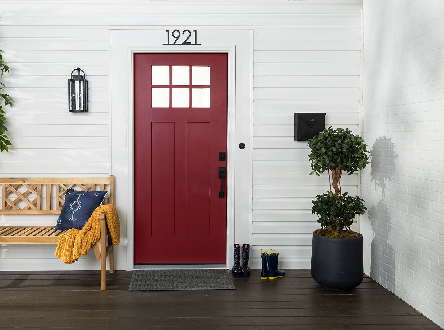 Rust-Oleum 369383 Advanced Dry Door & Trim Paint, Quart, Satin Black