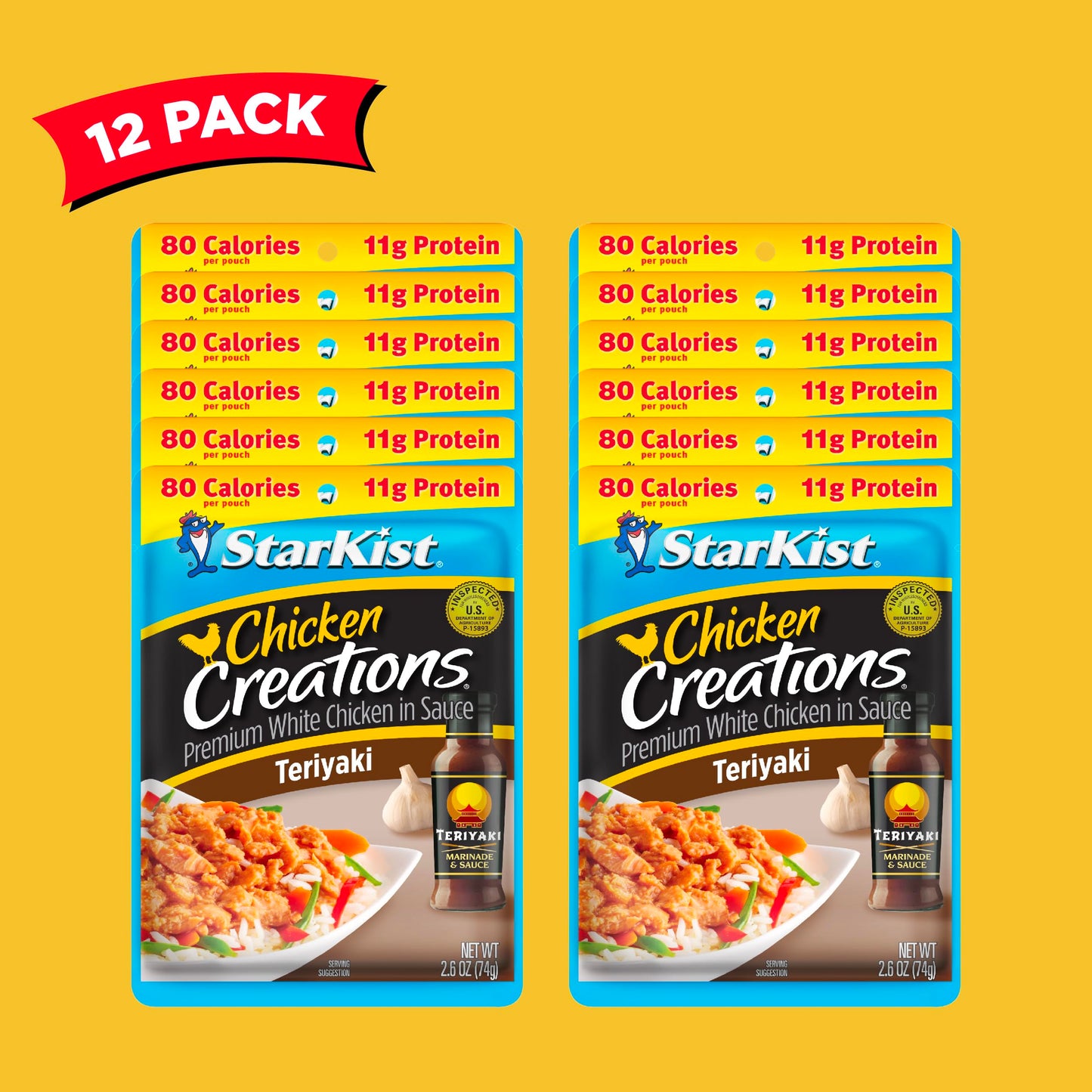 StarKist Chicken Creations, Chicken Salad, 2.6 oz Pouch (Pack of 12)