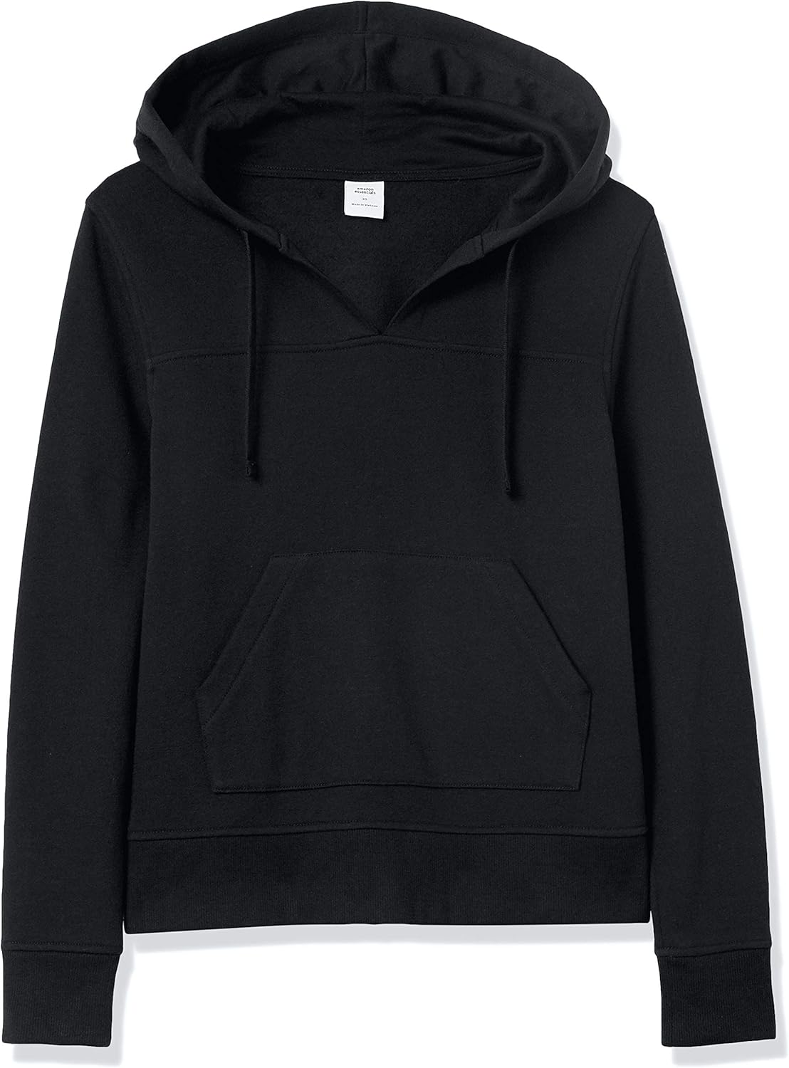 Amazon Essentials Women's Classic-Fit Long-Sleeve V-Neck Hooded Sweatshirt - Discontinued Colors