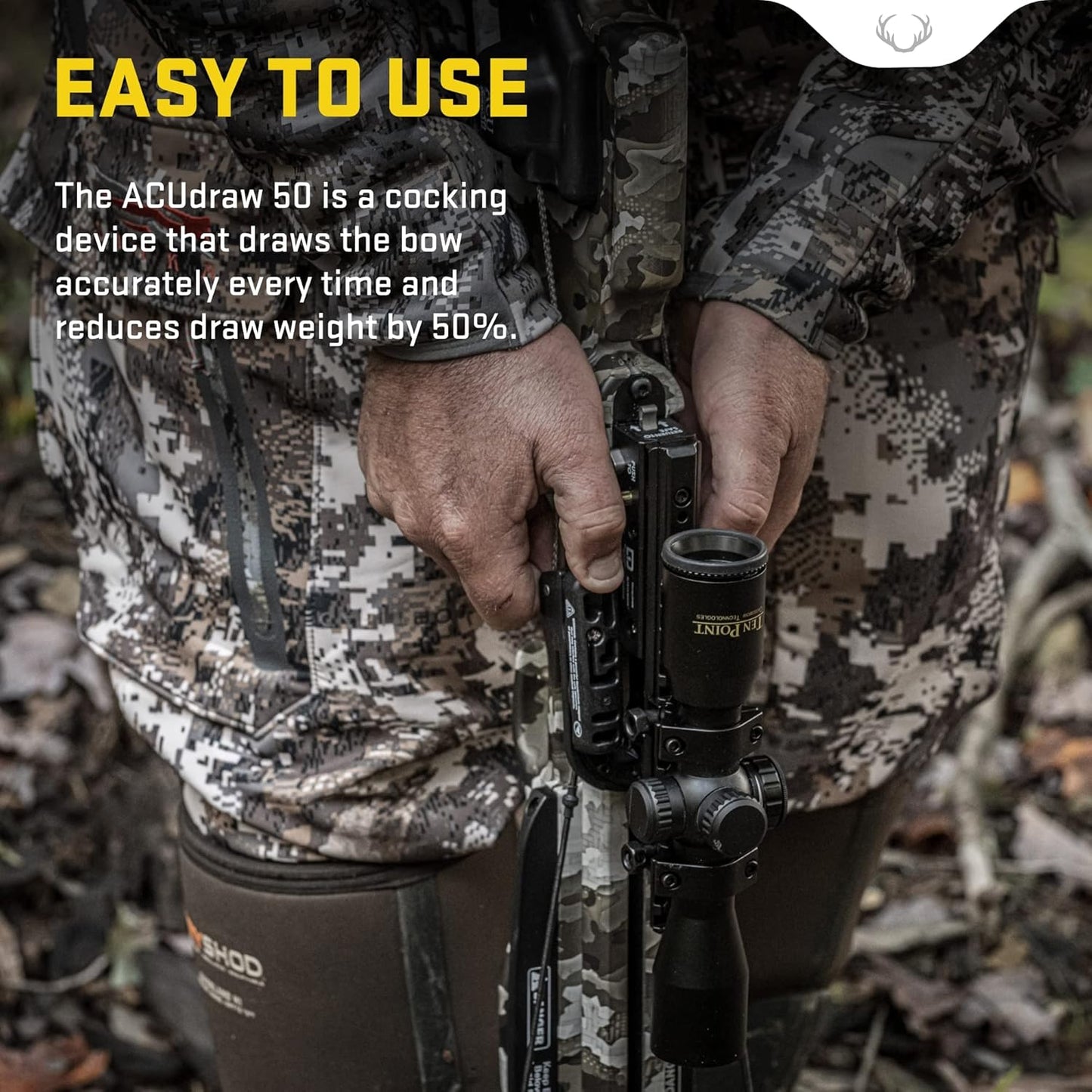 TenPoint ACUdraw 50 Cocking Device - Reduces Draw Weight by 50% - Built-in Cocking Device