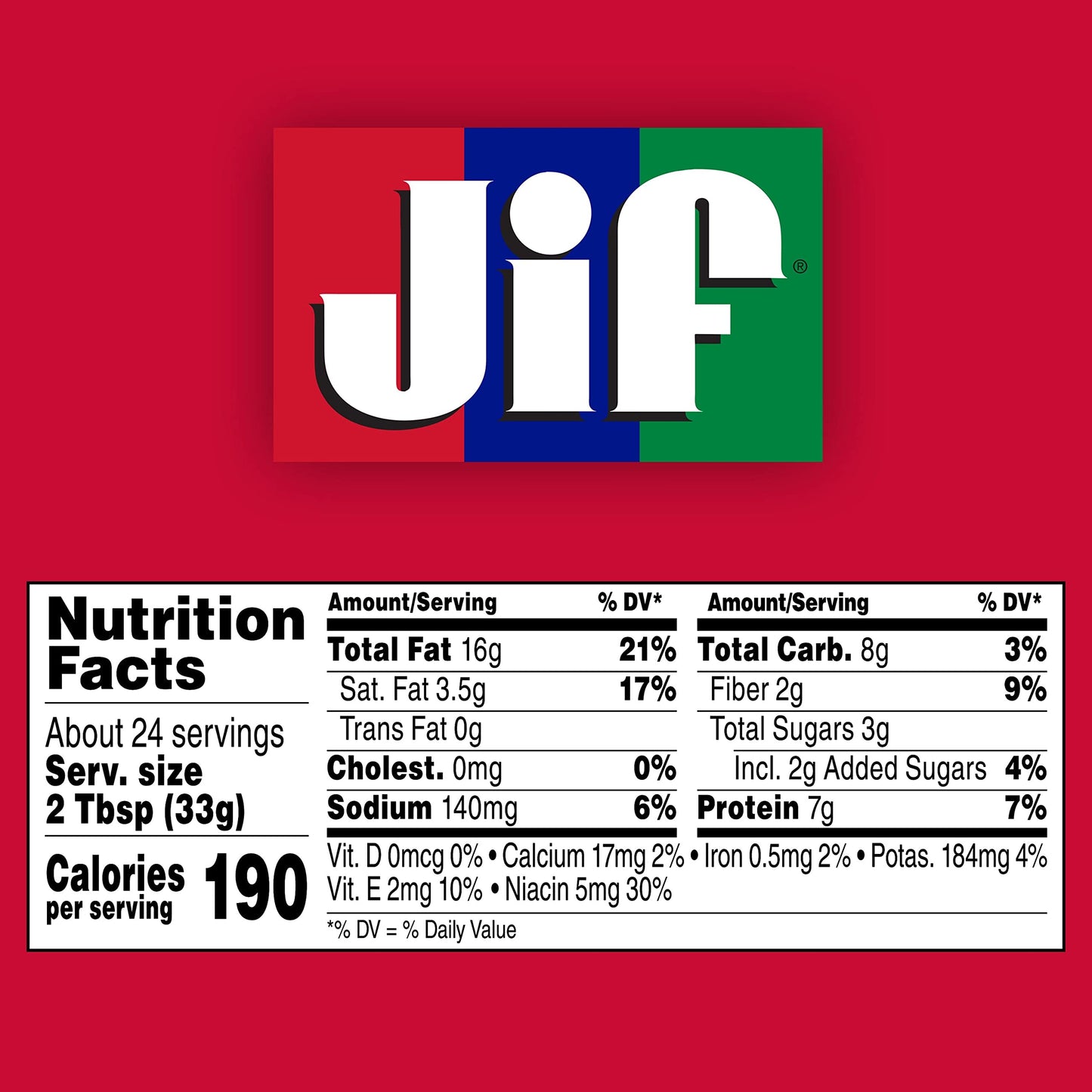 Jif Creamy Peanut Butter, 16 Ounces (Pack of 3)