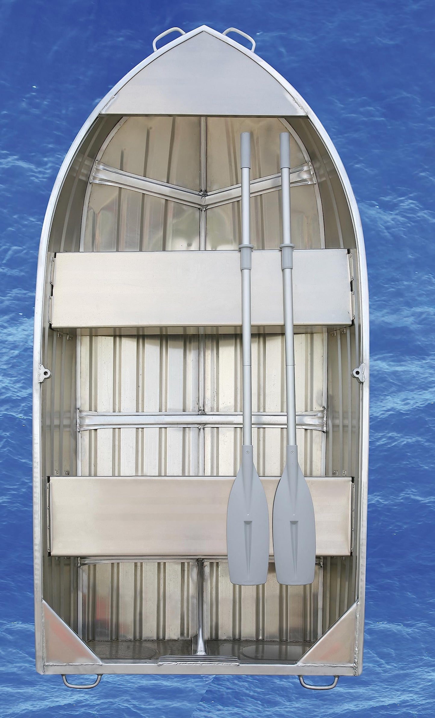 Oceansouth Heavy Duty Pair of Oars 78" Long with Oar Locks, Split Shaft.