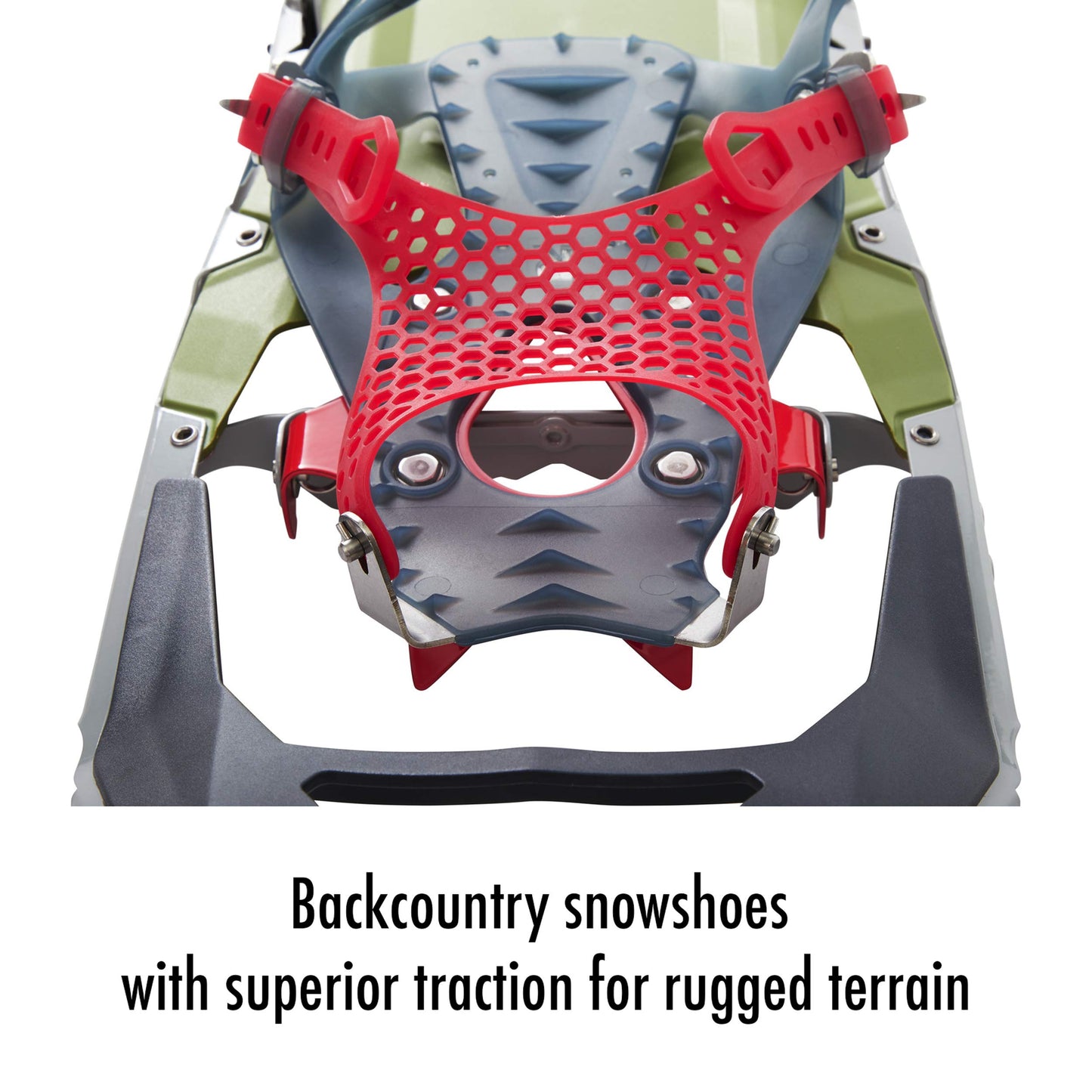 MSR Revo Ascent Backcountry & Mountaineering Snowshoes with Paragon Bindings, 22 Inch Pair, Olive