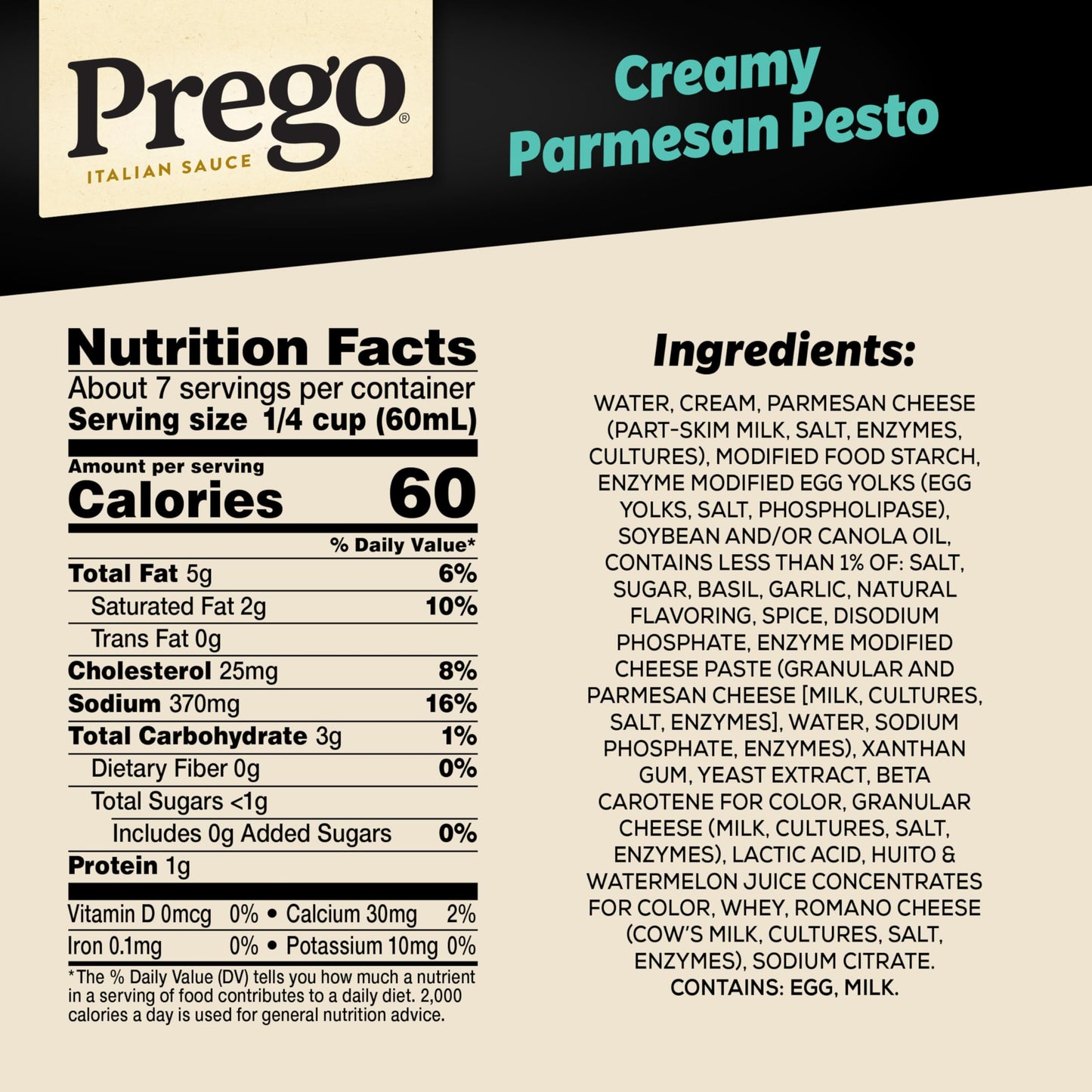 Prego Creamy Roasted Garlic Pesto Pasta Sauce, 14.5 oz Jar