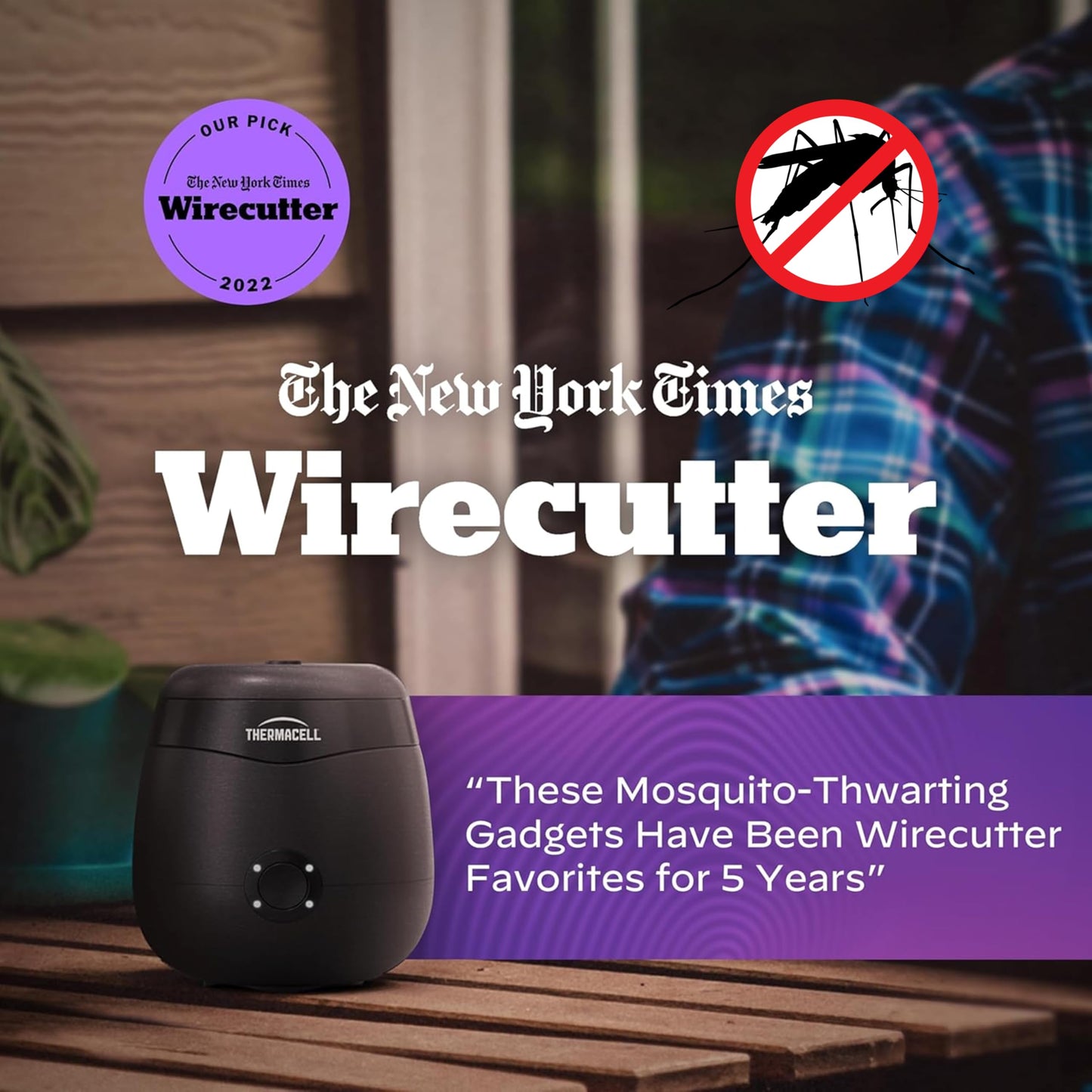 Thermacell Mosquito Repellent E-Series Rechargeable Repeller; Patio Shield 20’ Mosquito Protection Zone; Includes 12-Hr Repellent Refill; No Flame or Scent; Bug Spray and Bug Zapper Alternative