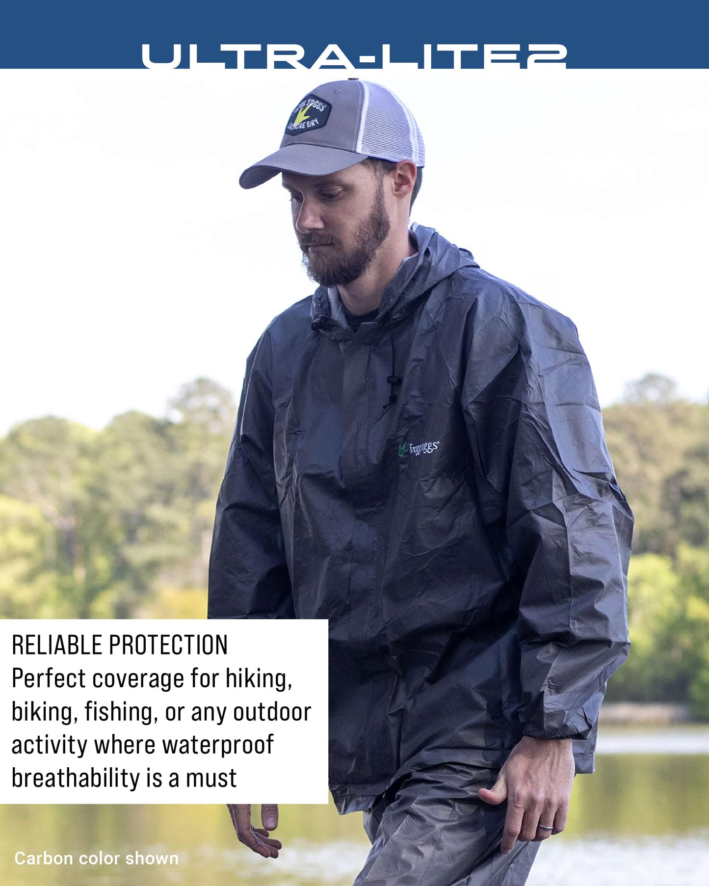 FROGG TOGGS Men's Ultra-Lite2 2-Layer Waterproof Breathable Rain Suit