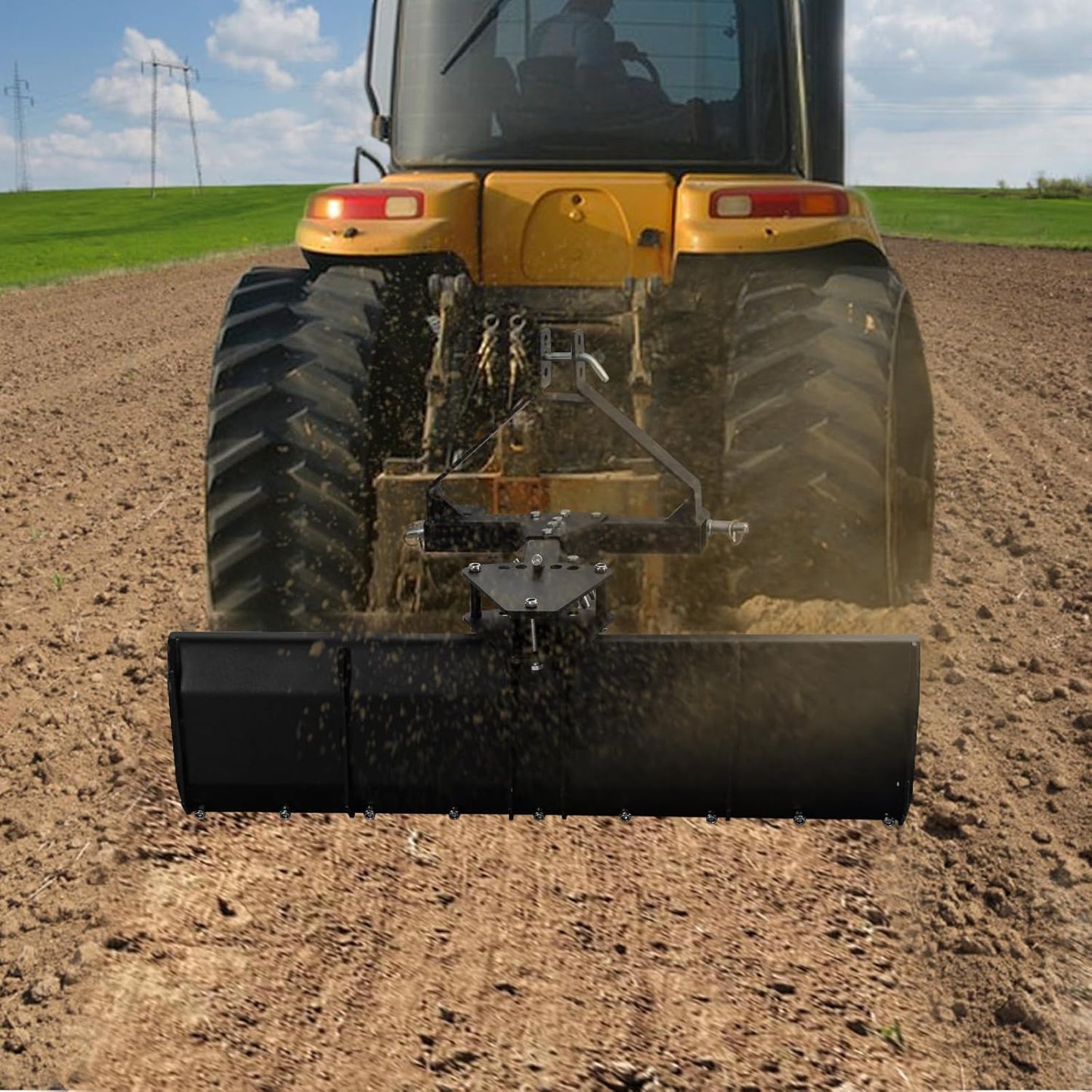 ATV/UTV Scrape Blade Implement, Adjusts 0, 7.5 Or 15 Degrees in Either Direction, Use to Cultivte, Establish Food Plot, Maintain Your Land