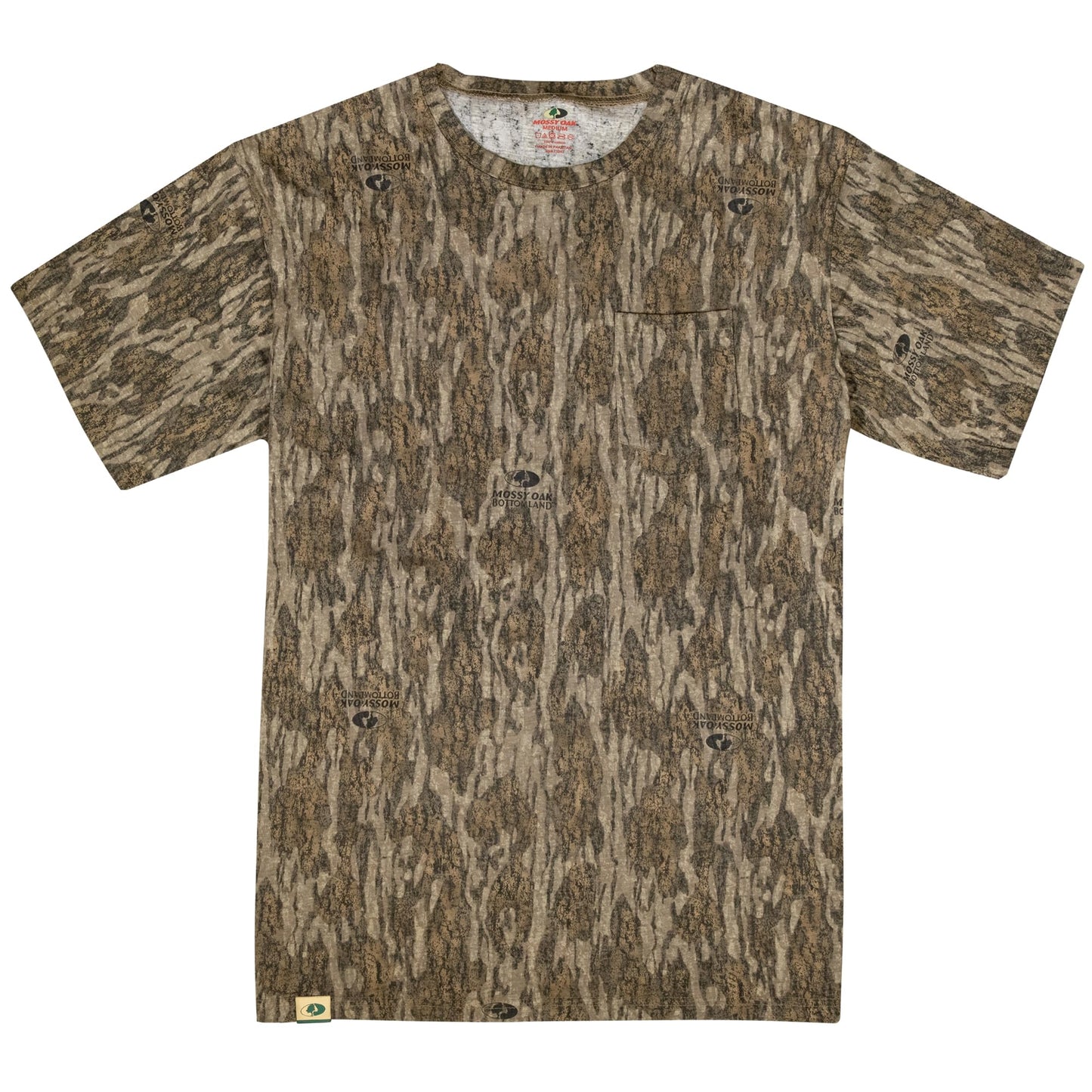 Mossy Oak Mens Camo Hunting Shirt Short Sleeve Cotton