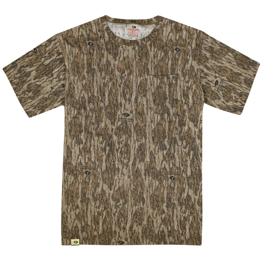 Mossy Oak Mens Camo Hunting Shirt Short Sleeve Cotton