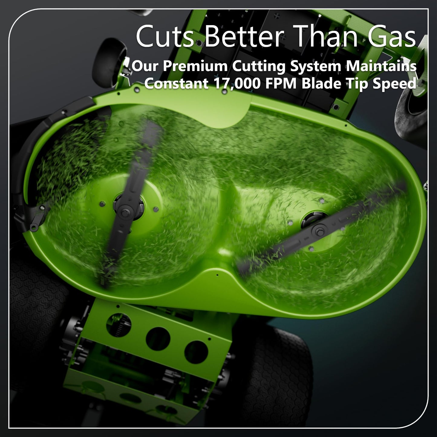 Greenworks 80V 42" CROSSOVERZ Zero Turn Lawn Mower, (4) 5.0Ah Batteries and (600W) Plug in Charger