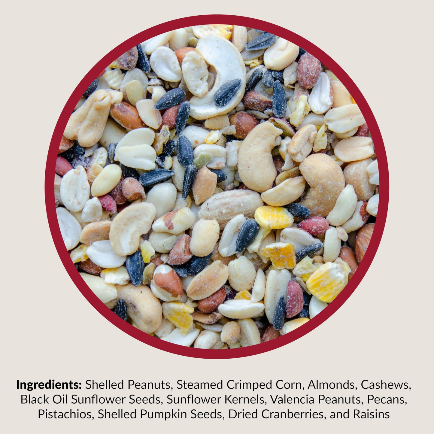 Lyric Fruit and Nut Wild Bird Seed - High Energy Wild Bird Food Mix - Attracts Woodpeckers, Chickadees & Other Songbirds - 20 lb bag