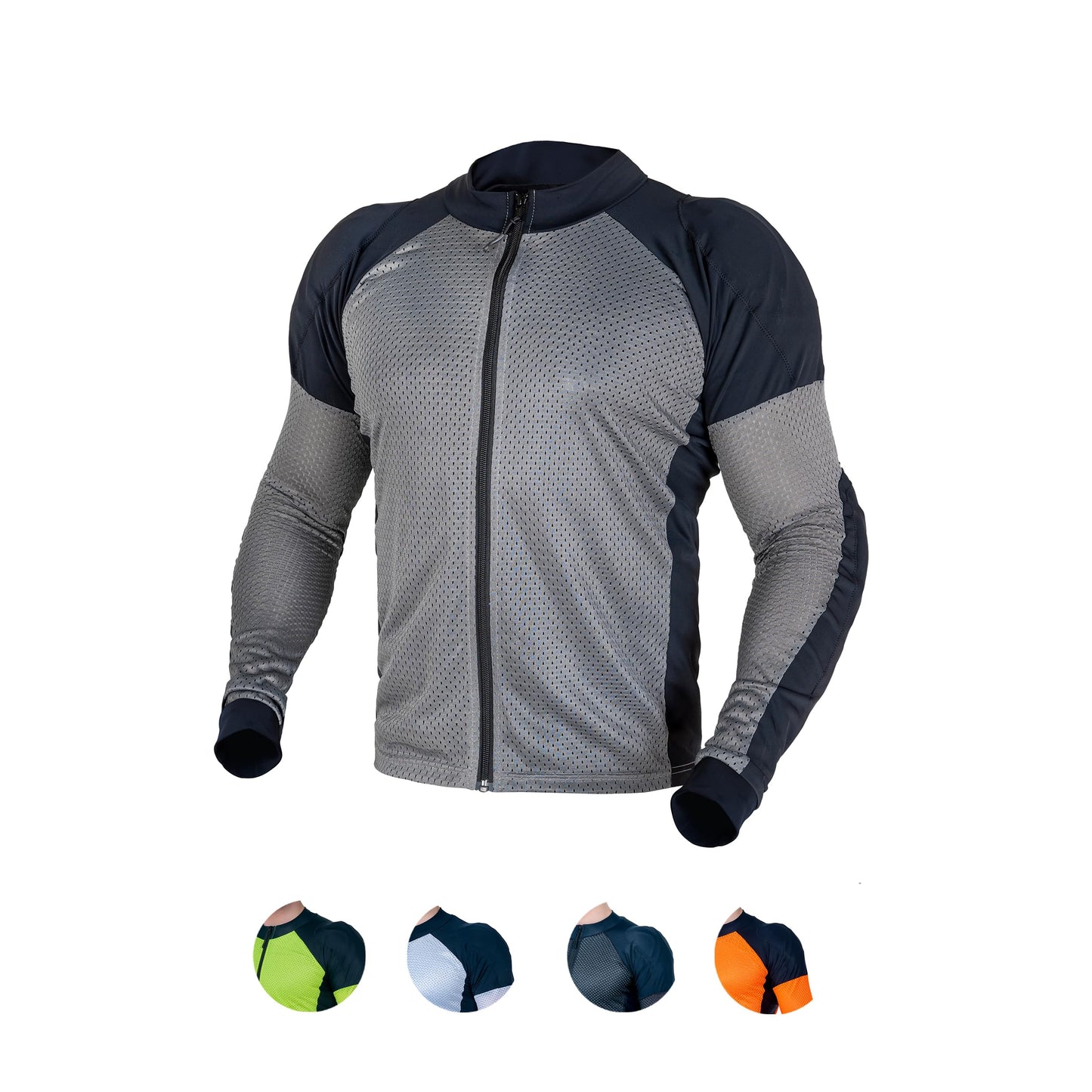 WICKED STOCK Mesh Armored Motorcycle Shirt - CE Level 2 Unisex Motorcycle Protective Shirt for Summer with Removable Padding