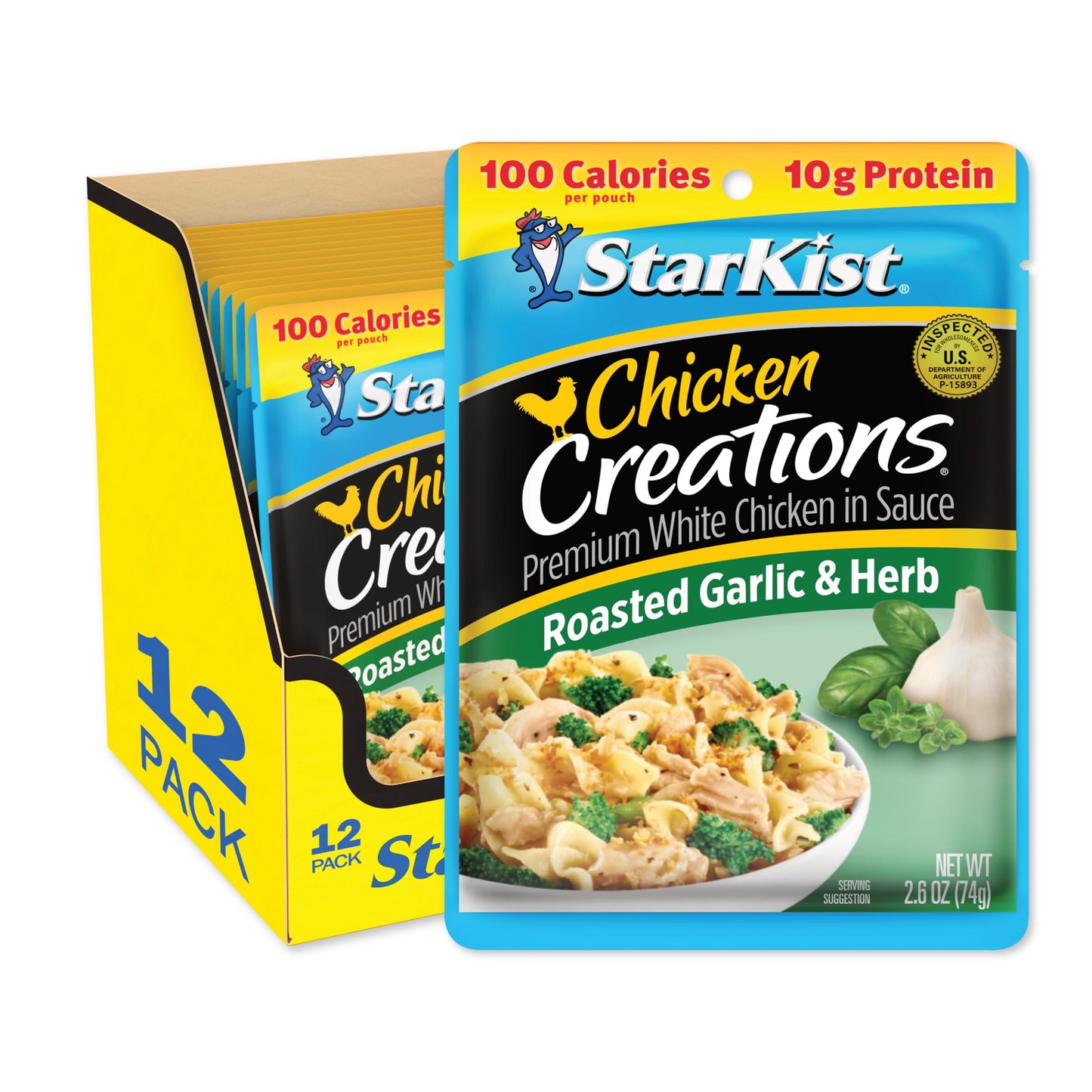 StarKist Chicken Creations, Chicken Salad, 2.6 oz Pouch (Pack of 12)