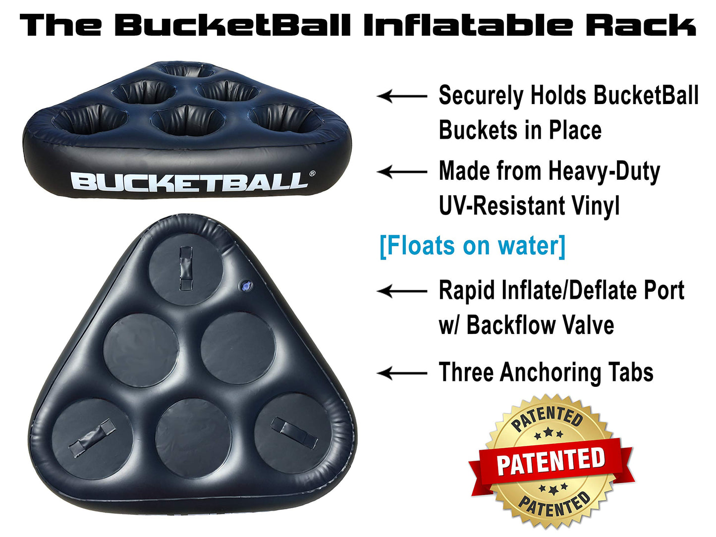 BucketBall | Beach Edition Party Pack | Ultimate Beach, Pool, Yard, Camping, Tailgate, BBQ, Lawn, Water, Indoor, Outdoor Game – Best Gift Toy for Adults, Girls, Boys, Teens, Family
