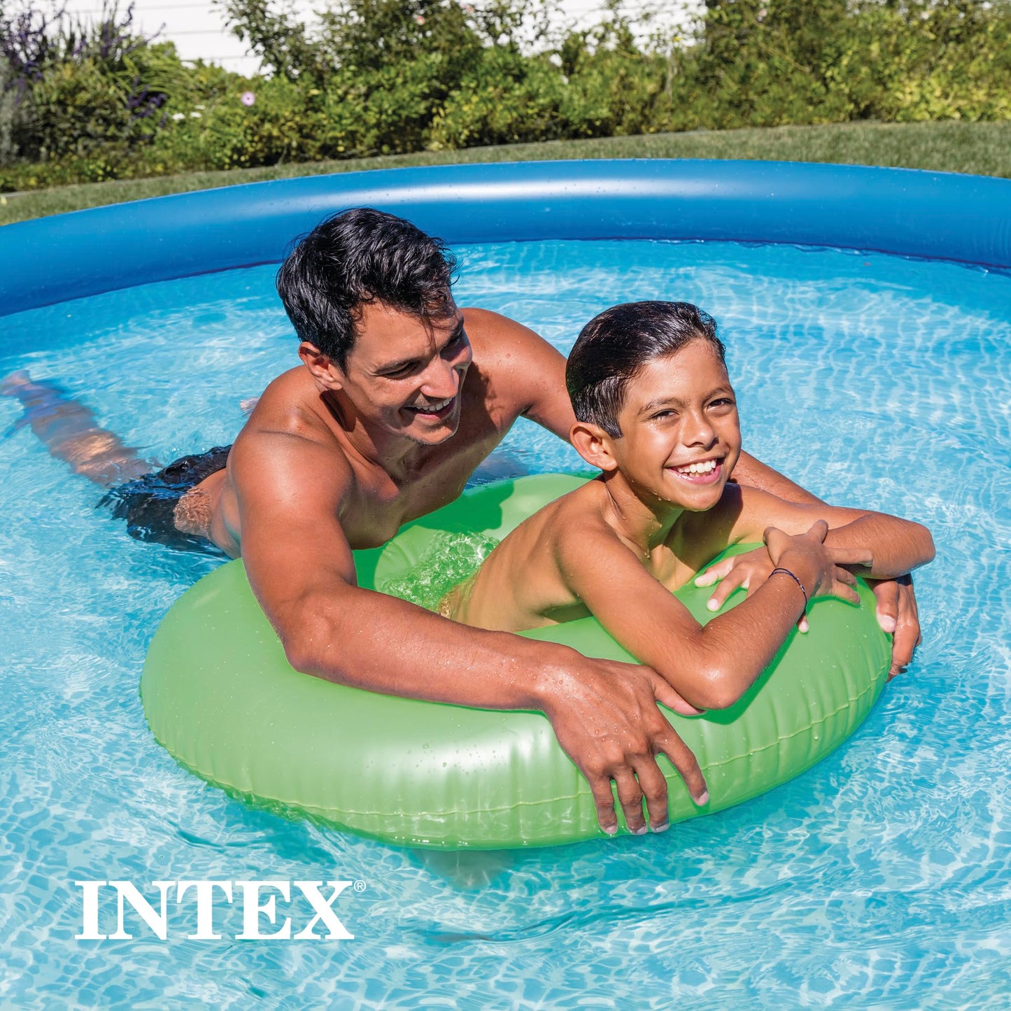 Intex 28120EH Easy Set Inflatable Swimming Pool: 10ft x 30in – Puncture-Resistant Material – Quick Inflation – 1018 Gallon Capacity – 23in Water Depth
