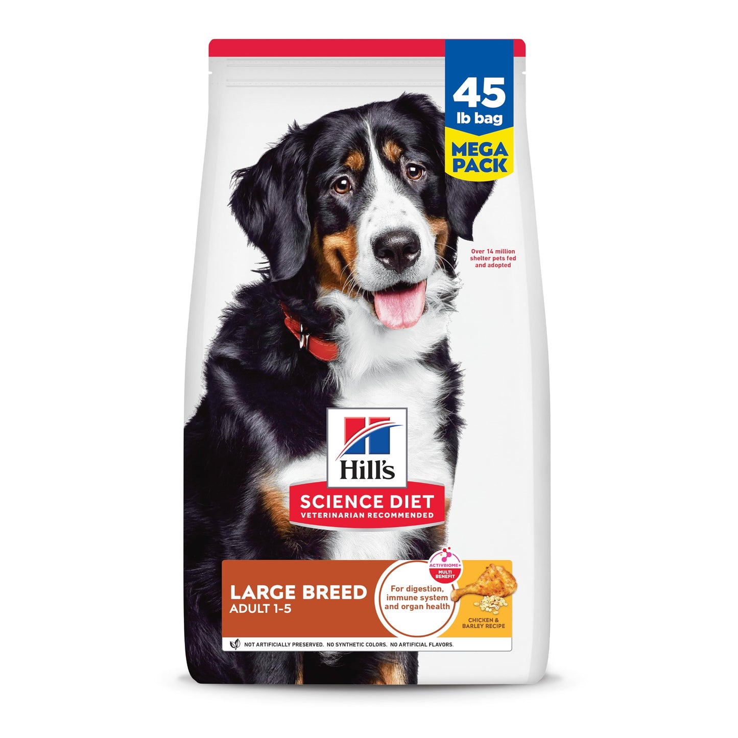 Hill's Science Diet Large Breed, Adult 1-5, Large Breed Premium Nutrition, Dry Dog Food, Chicken & Barley, 35 lb Bag
