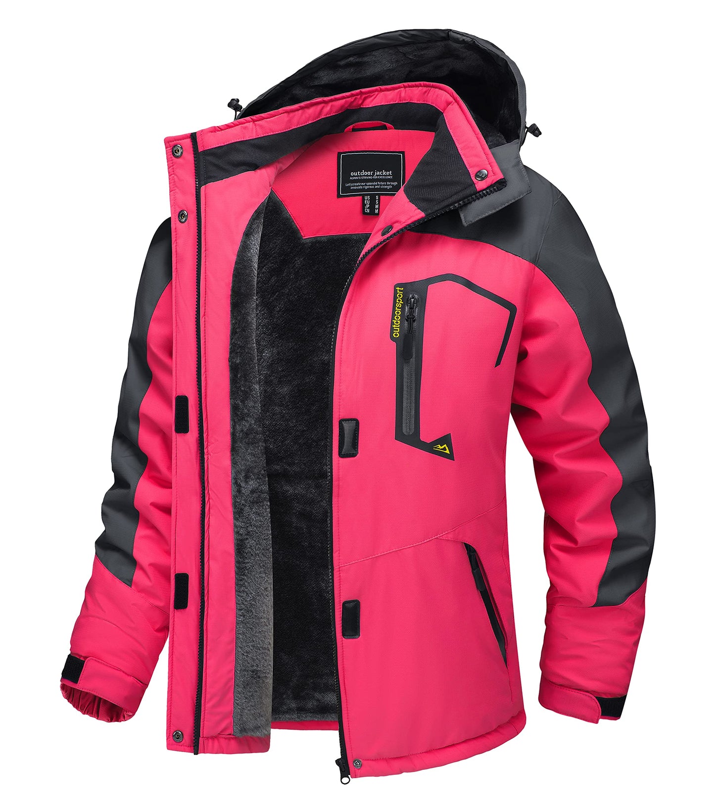 TACVASEN Women's Winter Jacket Waterproof Ski Jacket Hooded Fleece Lined Warm Snow Coat Mountain Windproof Rain Windbreaker