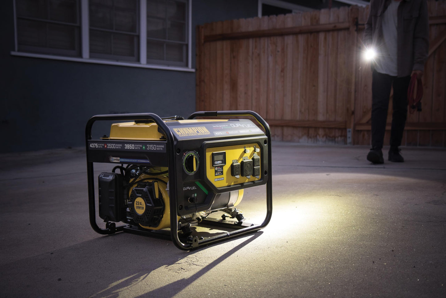 Champion Power Equipment 4375-Watt RV Ready Portable Generator with CO Shield