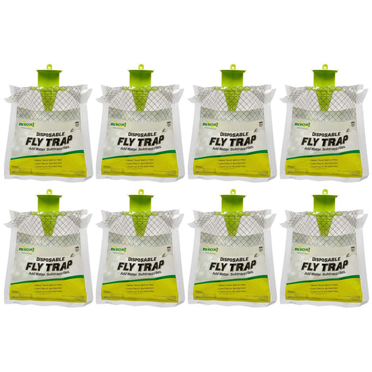 RESCUE! Outdoor Disposable Hanging Fly Trap - 8 Traps